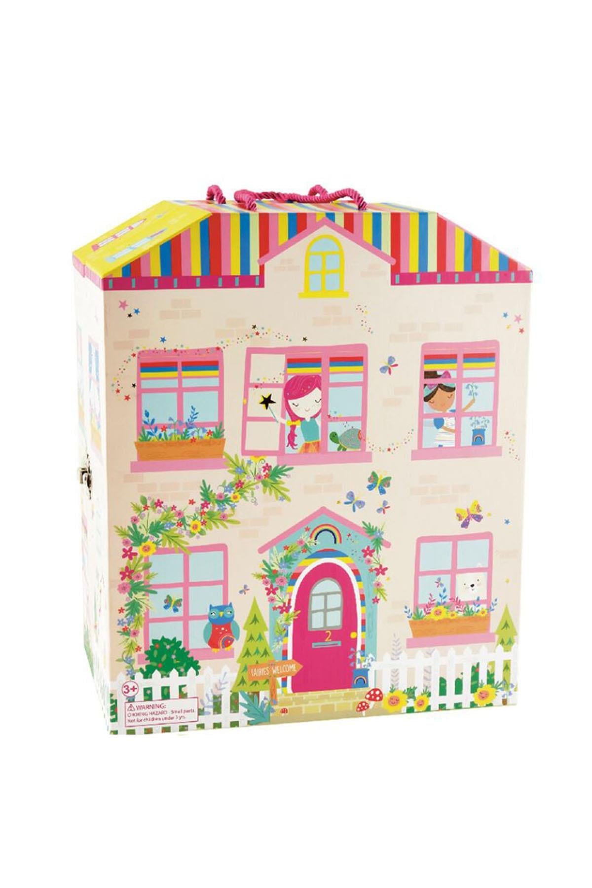 FLOSS & ROCK Ahşap Figürlü Oyun Kutuları / Rainbow Çok Renkli