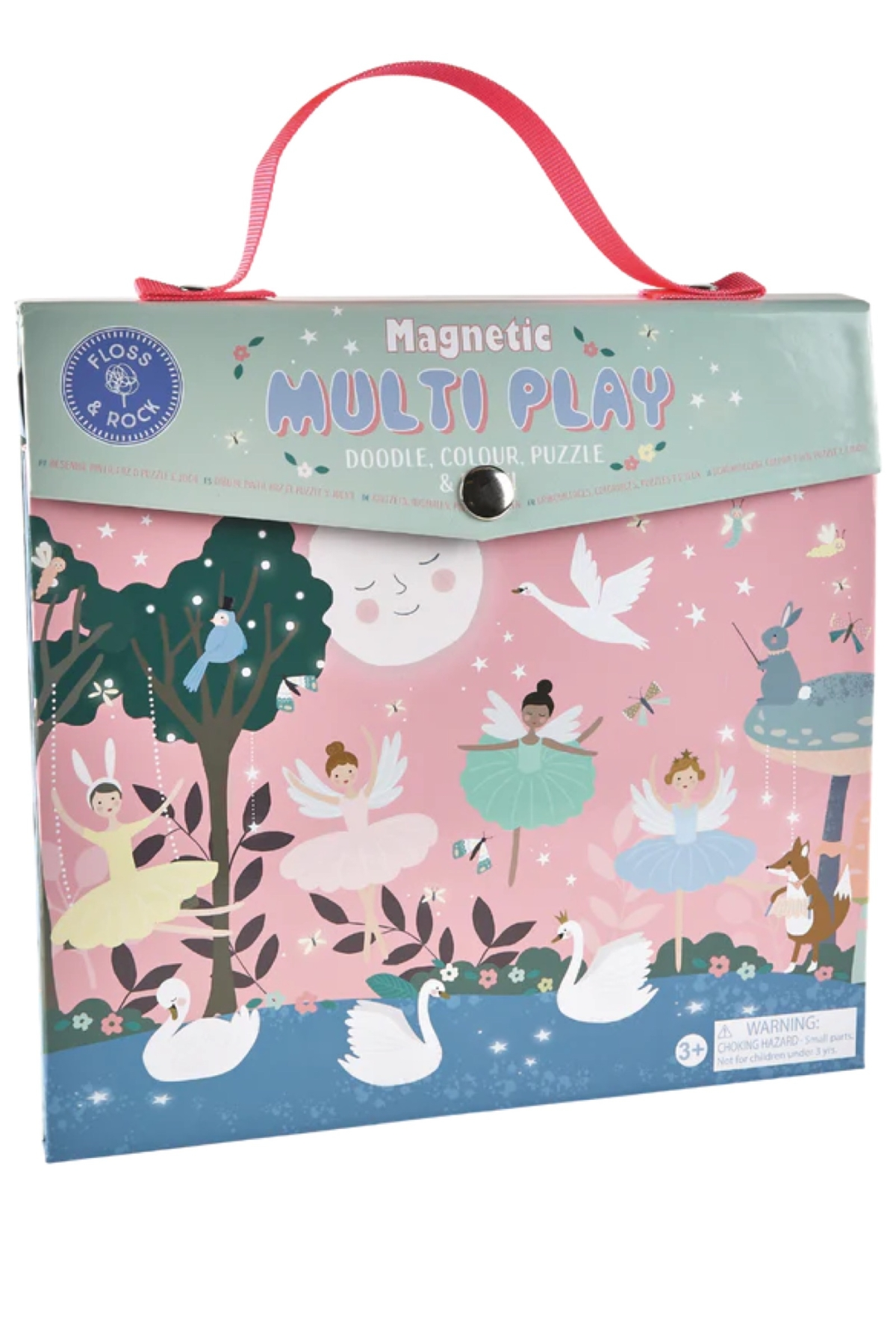FLOSS & ROCK Mıknatıslı Çoklu Oyun Seti / Enchanted Çok Renkli