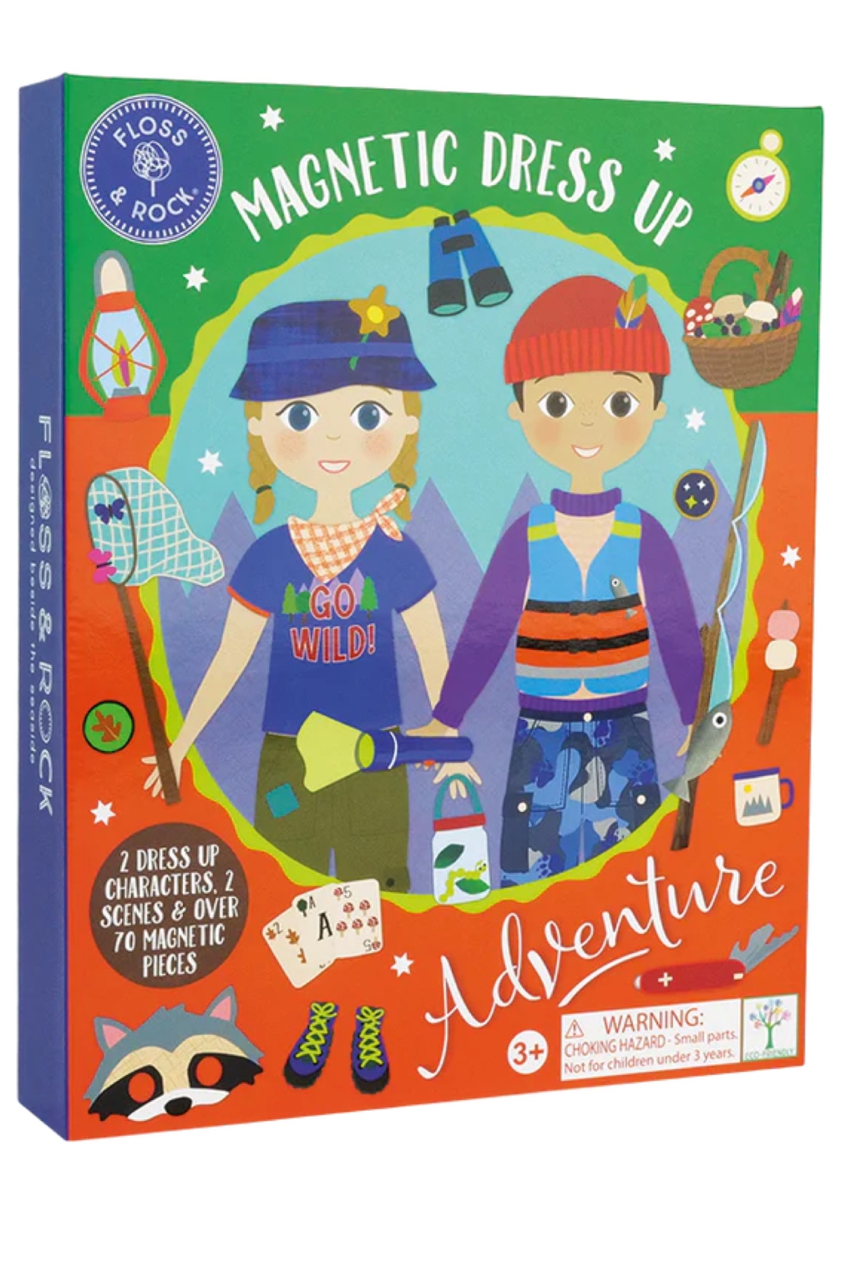 Floss & Rock Mıknatıslı Giydirme Setleri / Adventure Çok Renkli