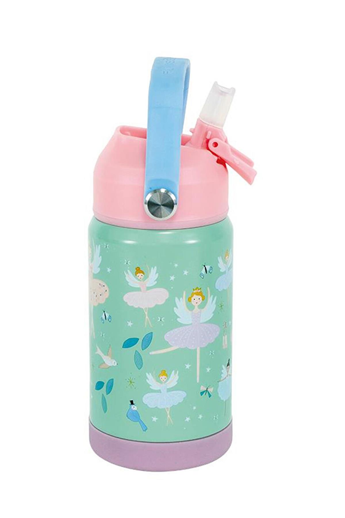 FLOSS & ROCK Paslanmaz Çelik Pipetli Suluk / Enchanted Çok Renkli