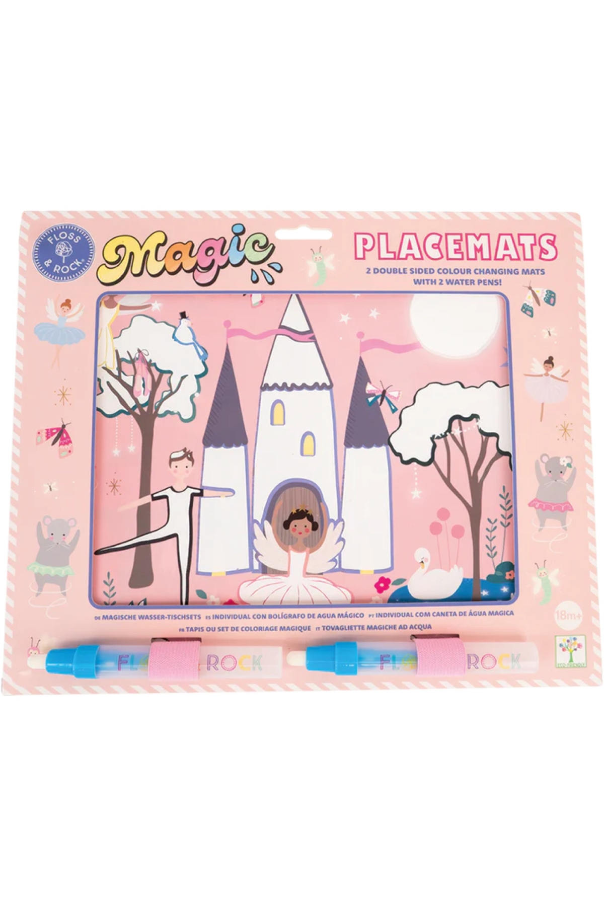 Floss & Rock Renk Değiştiren Sulu Boyalı Oyun Mat / Enchanted Çok Renkli