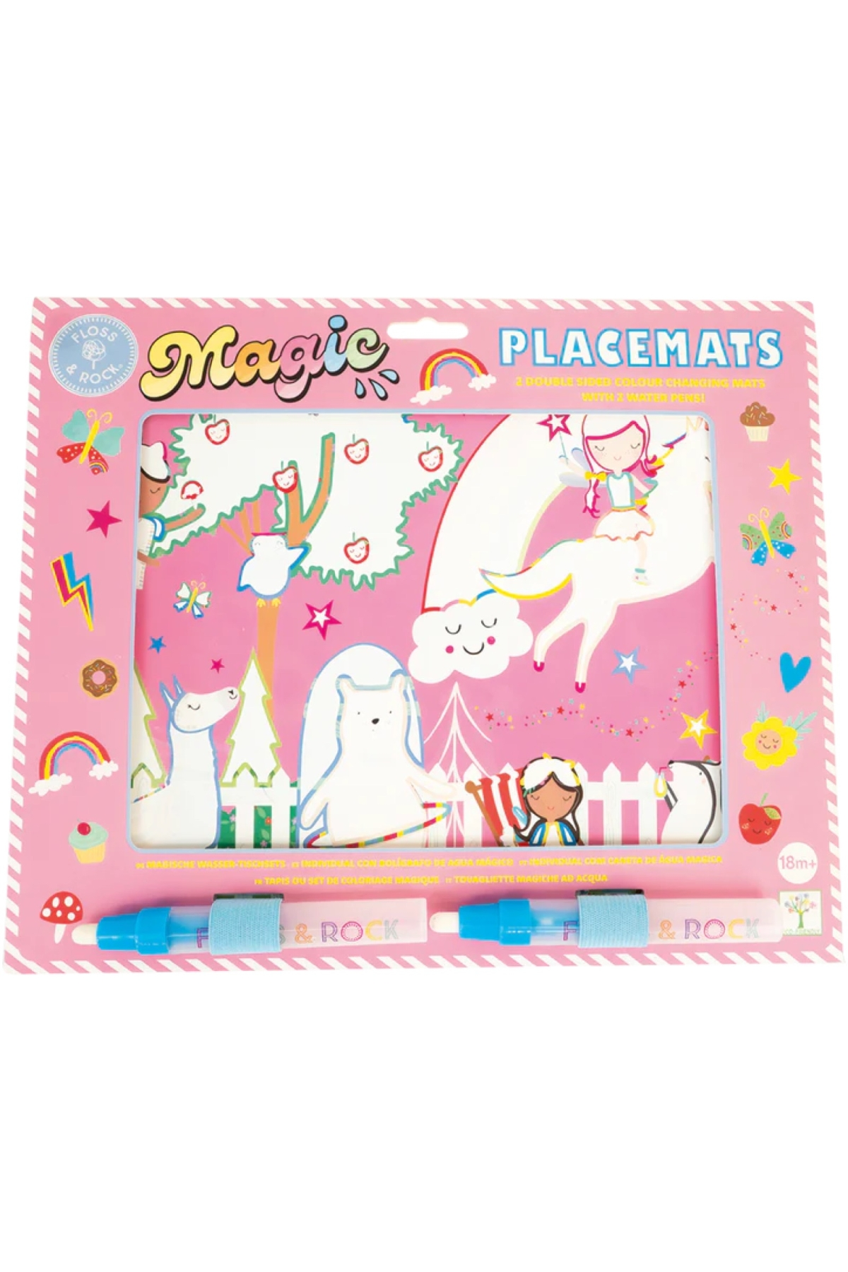 Floss & Rock Renk Değiştiren Sulu Boyalı Oyun Mat / Rainbow Fairy Çok Renkli