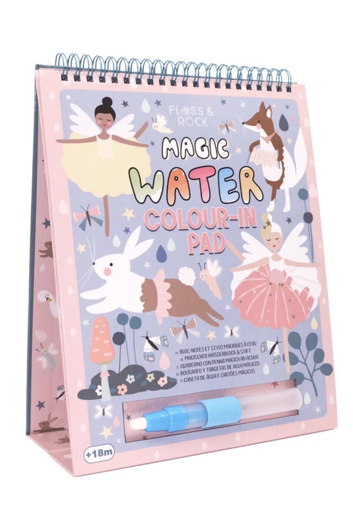 FLOSS & ROCK Renk Değiştiren Water Magic Boyama Kitabı /Enchanted Çok Renkli