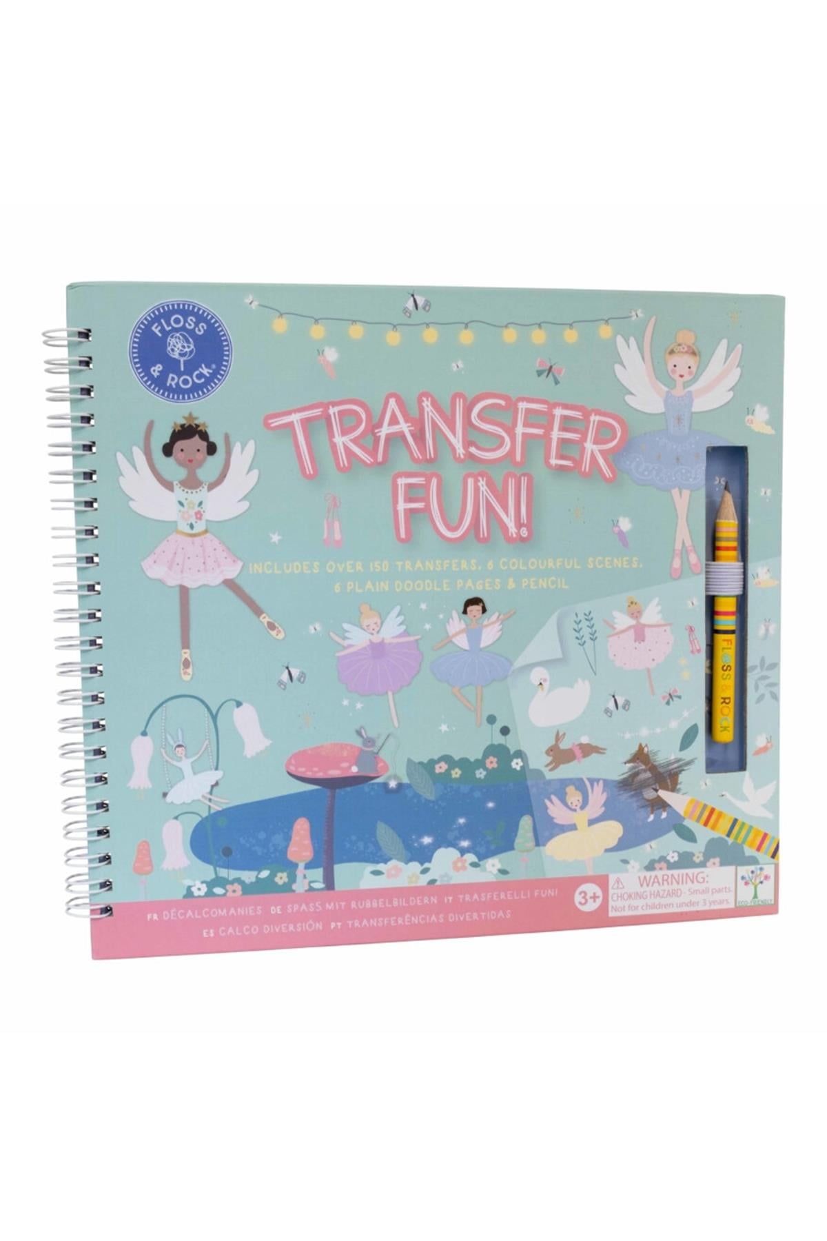 FLOSS & ROCK Transfer Fun Aktivite Kitabı / Enchanted *YENİ* Çok Renkli