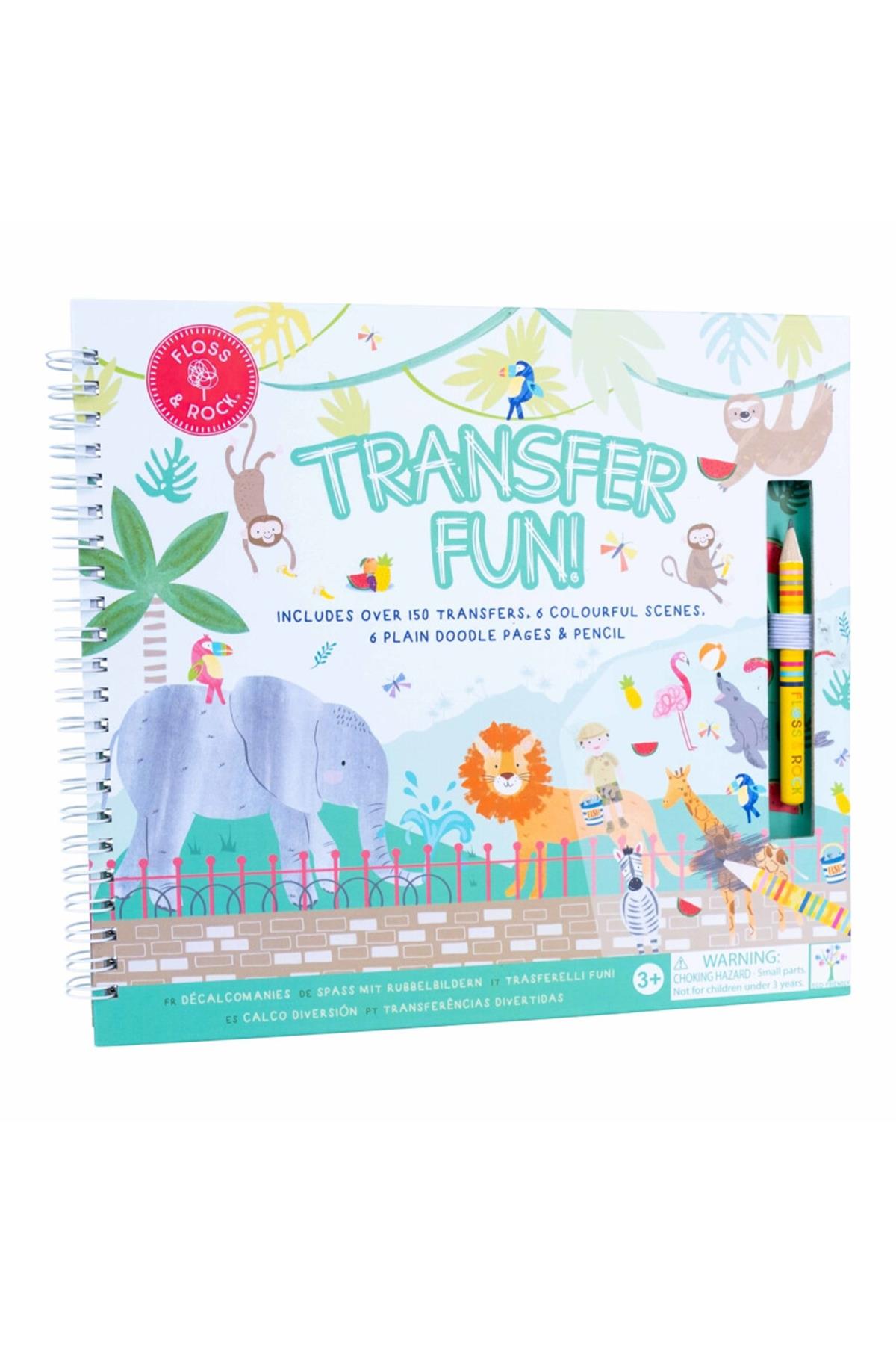 FLOSS & ROCK Transfer Fun Aktivite Kitabı / Jungle *YENİ* Çok Renkli