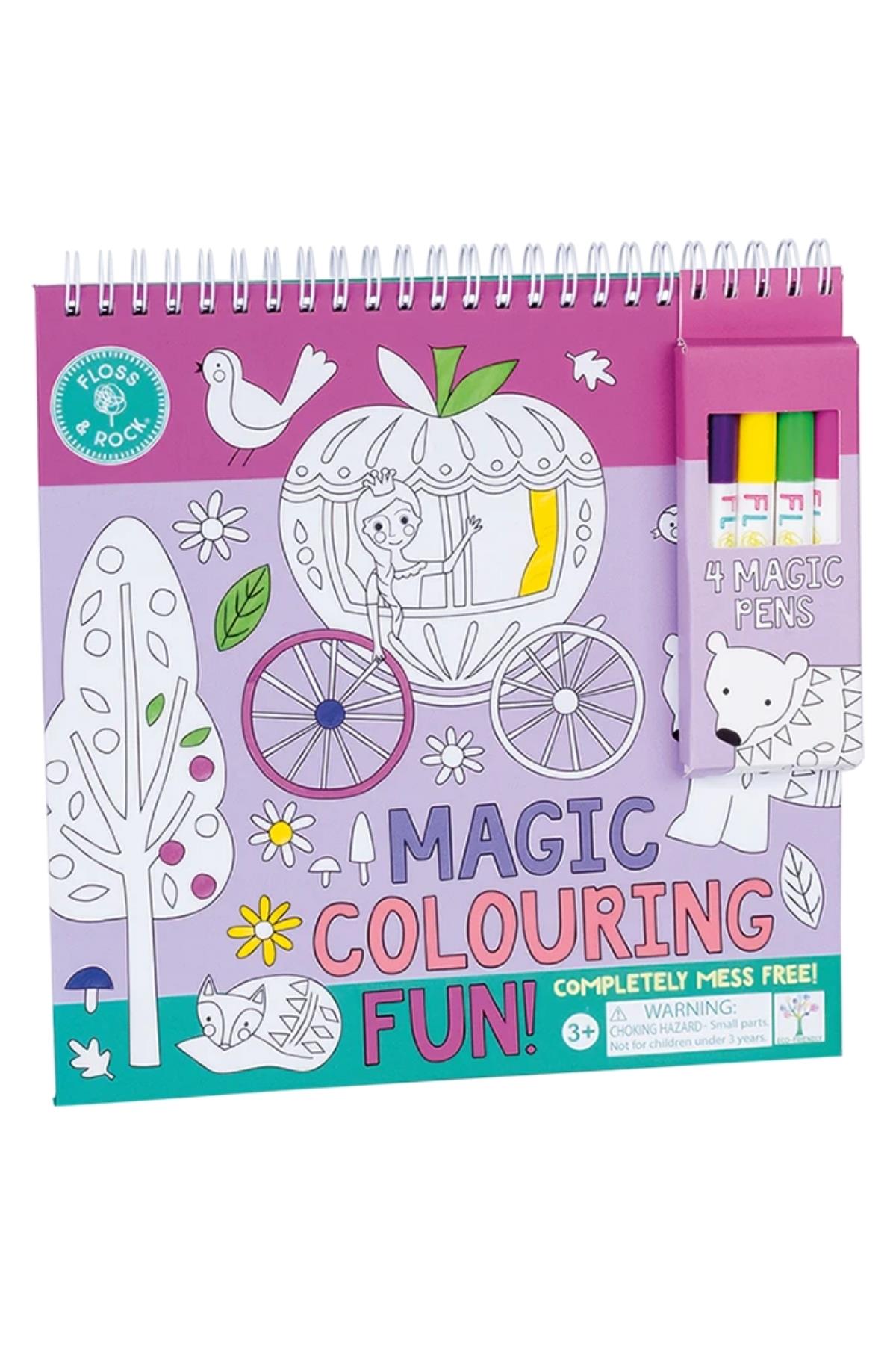 FLOSS&ROCK / Renk Değiştiren Water Magic Boyama Kitabı / Fairy Tale Çok Renkli