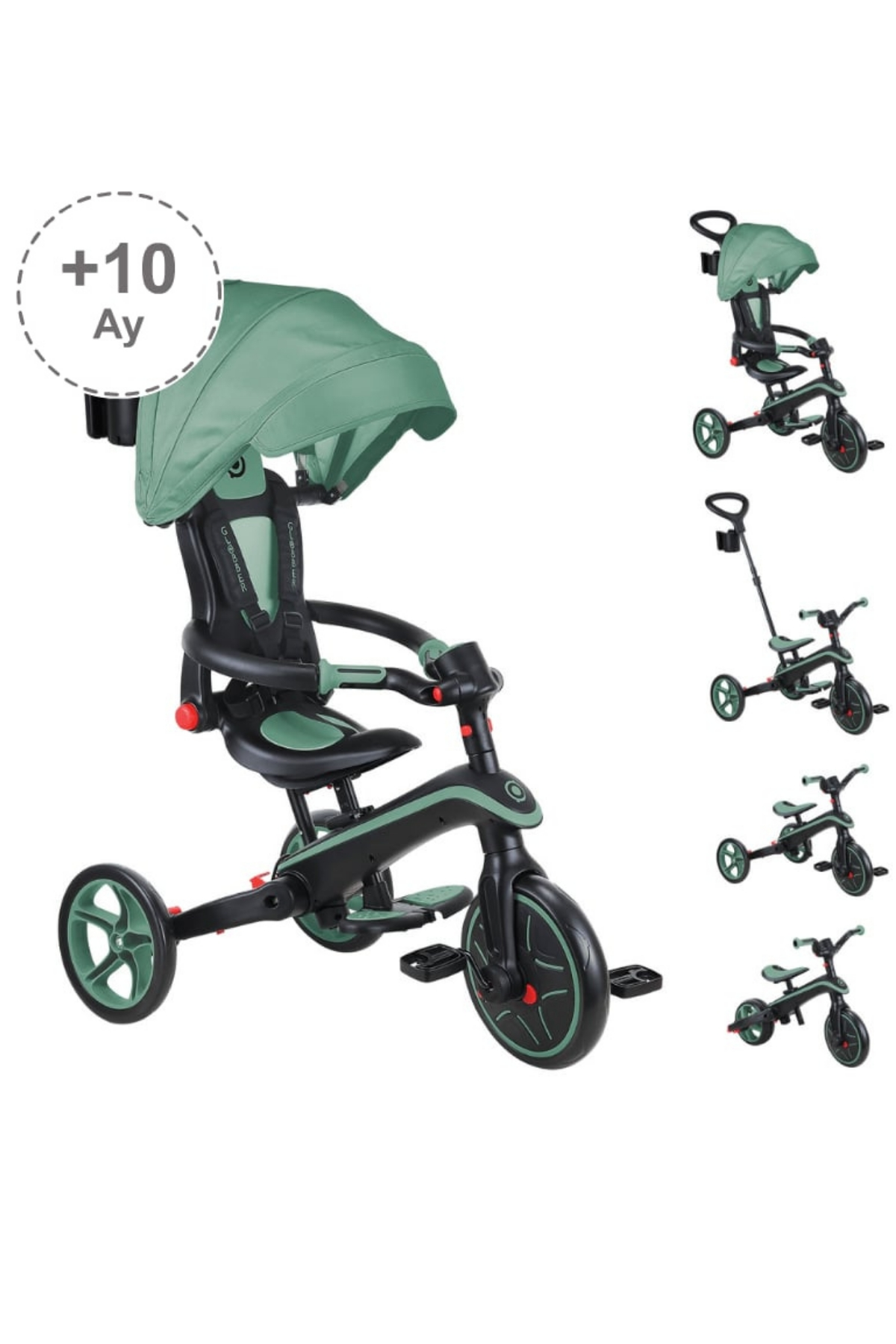 Globber / 4in1 katlanabilir Bisiklet ZeytinYeşi