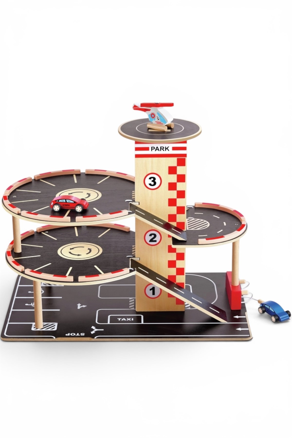 Hape Park & Go Oyuncak Garaj Çok Renkli