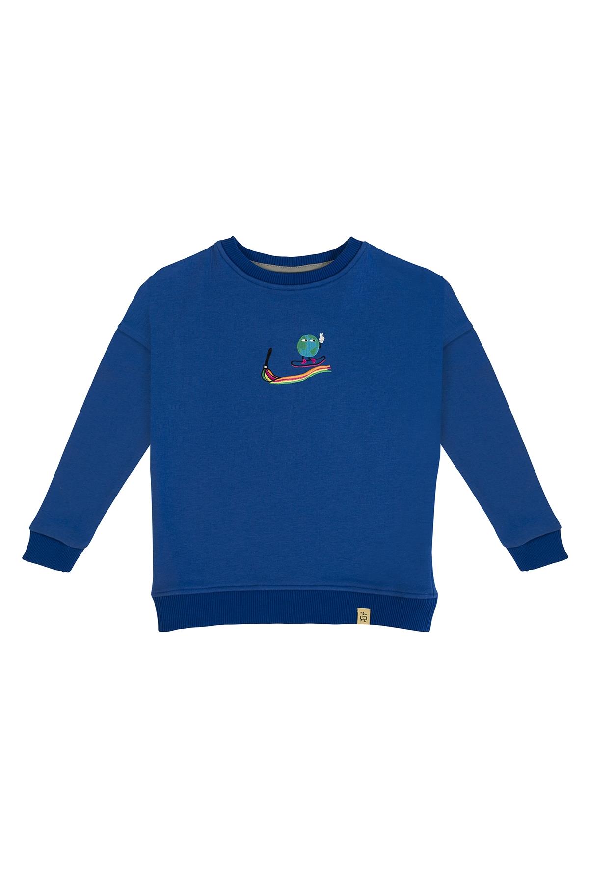 HAPPY WORLD SWEATSHIRT Mavi