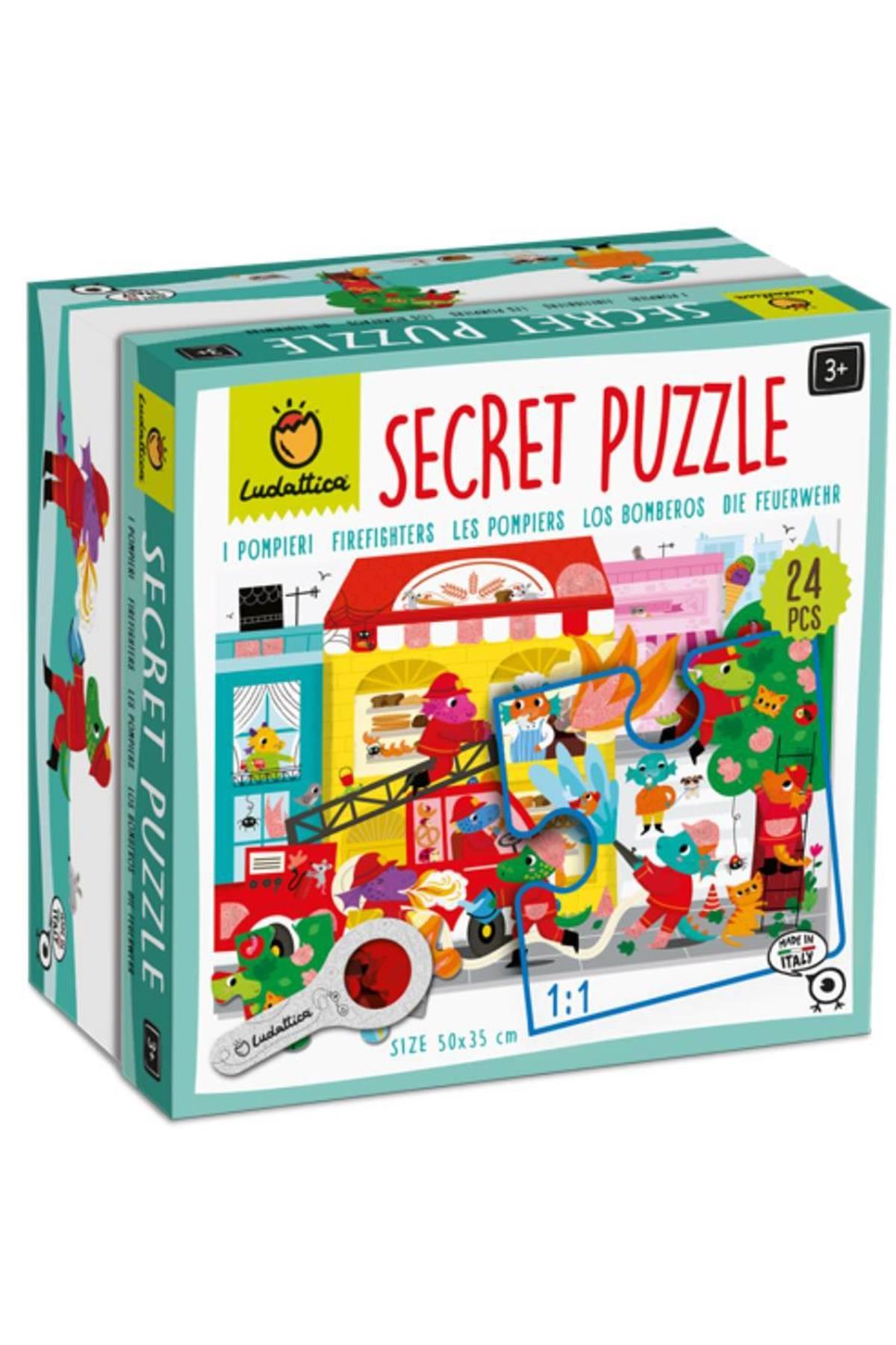 I Pompieri - Firefighters - Secret Puzzle Çok Renkli