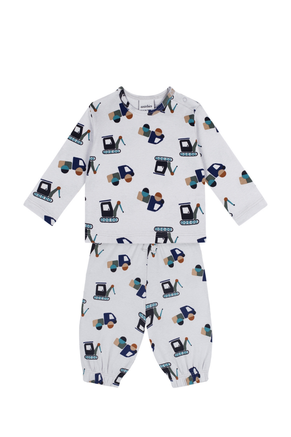 İnşaat Ekibi Uzun Kollu Tshirt Pantolon Set Lacivert