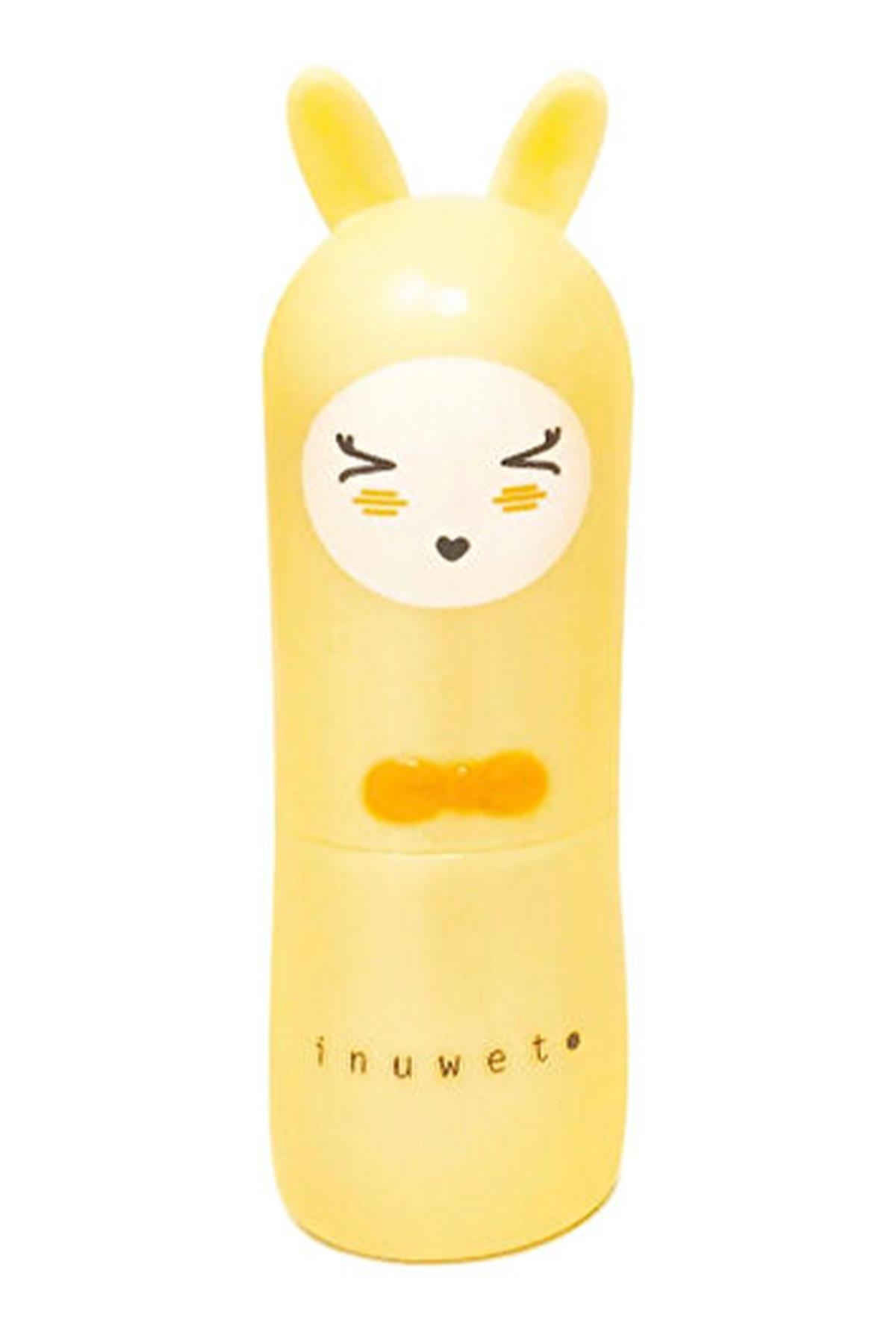 INUWET - BUNNY LIPBALM GLITTER GOLD - PINEAPPLE Çok Renkli
