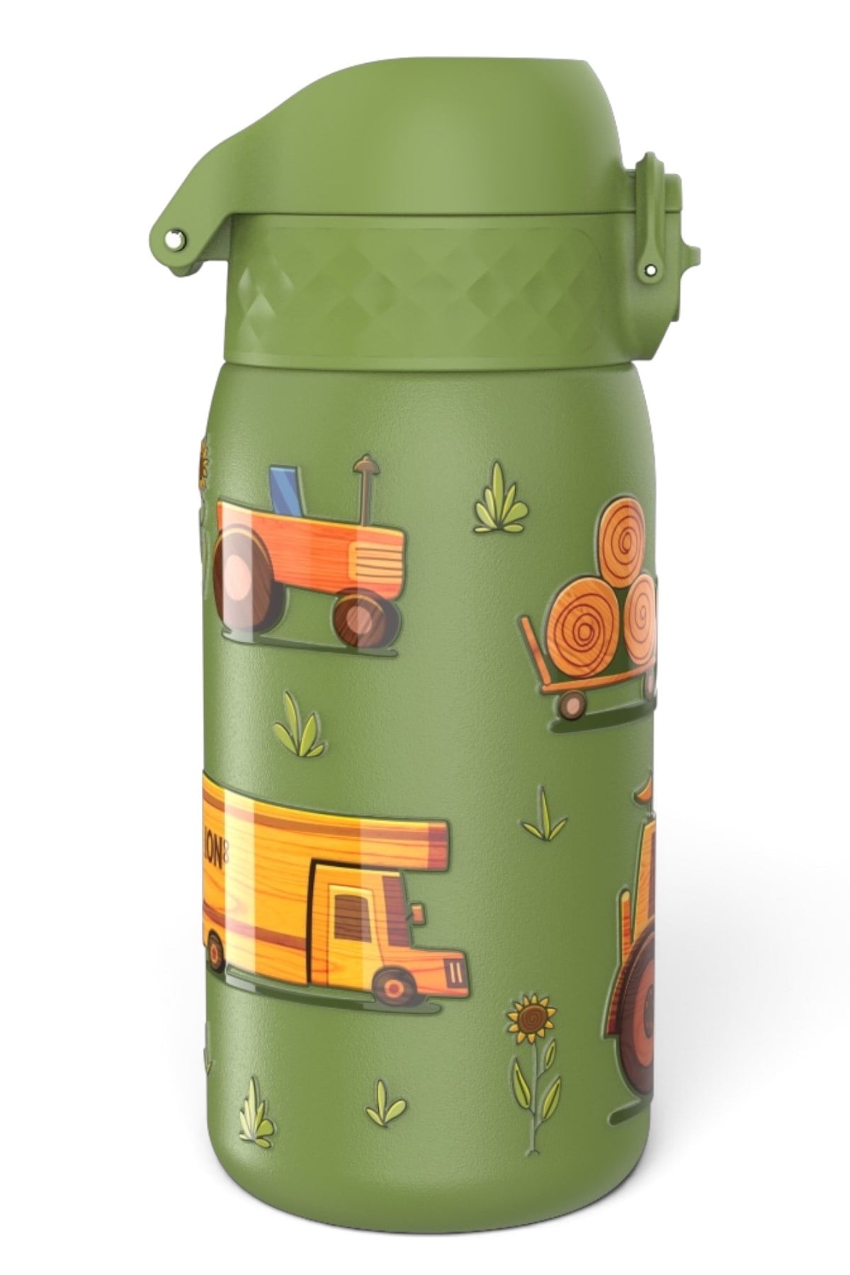 ION8 - Paslanmaz Çelik Çocuk Suluk - Çiftlik Makineleri - 400 ml - Sızdırmaz Çok Renkli