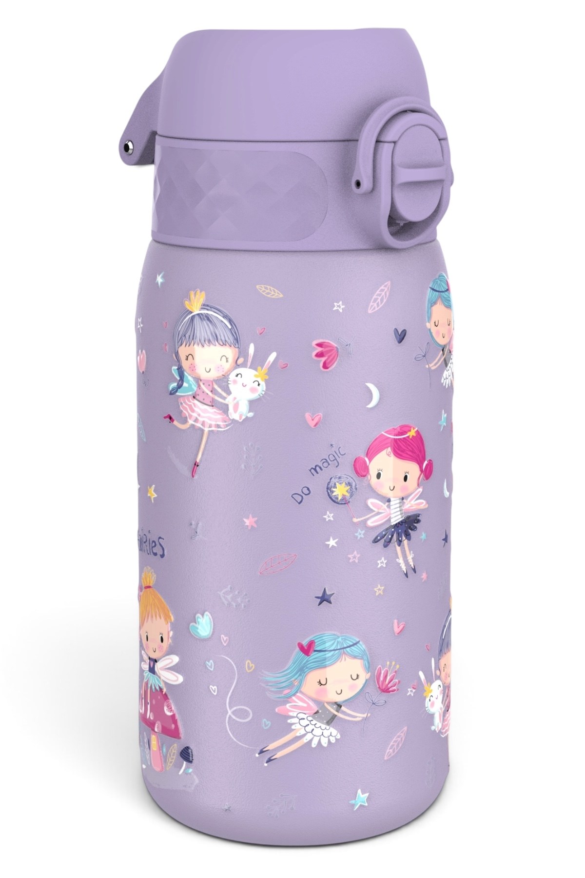 ION8 - Paslanmaz Çelik Çocuk Suluk - Periler - 400 ml - Sızdırmaz Çok Renkli
