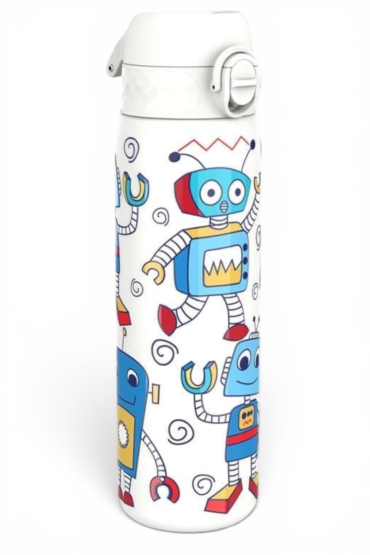 ION8 - Paslanmaz Çelik İnce Suluk - Robotlar - 600 ml - Sızdırmaz Çok Renkli