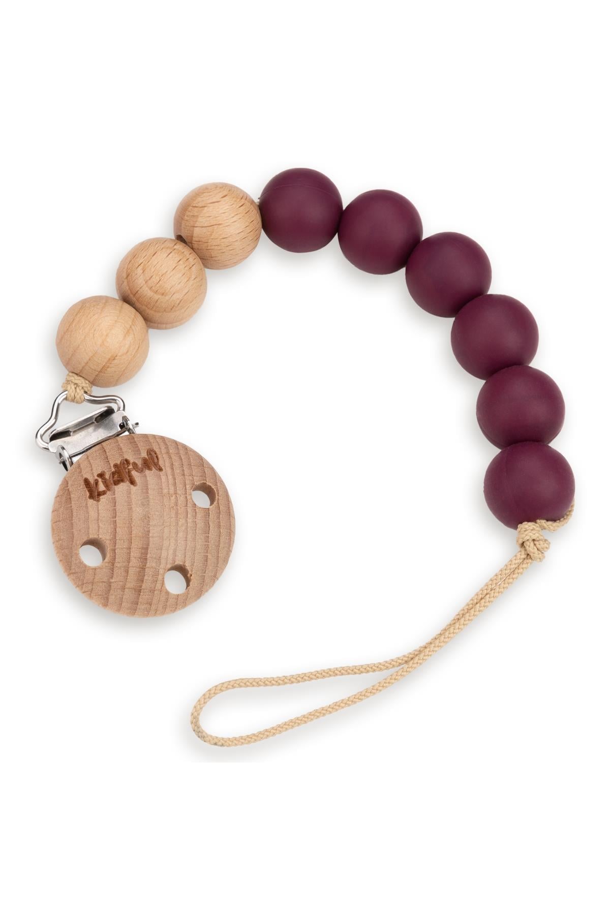 Kidful Boncuk Emzik Askısı Maroon