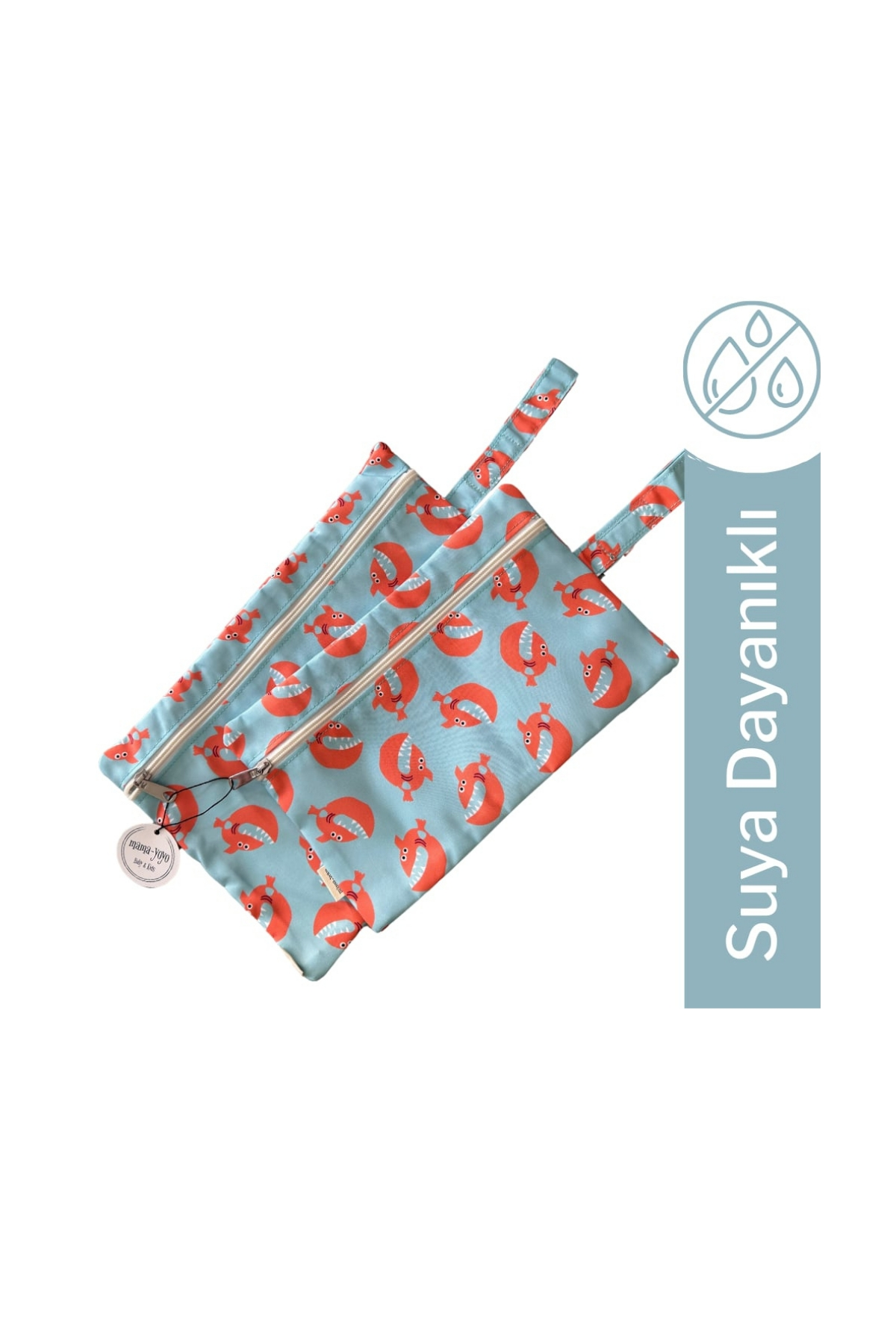 Kirli Islak Çanta seti - Shell - İKİLİ SET Fish