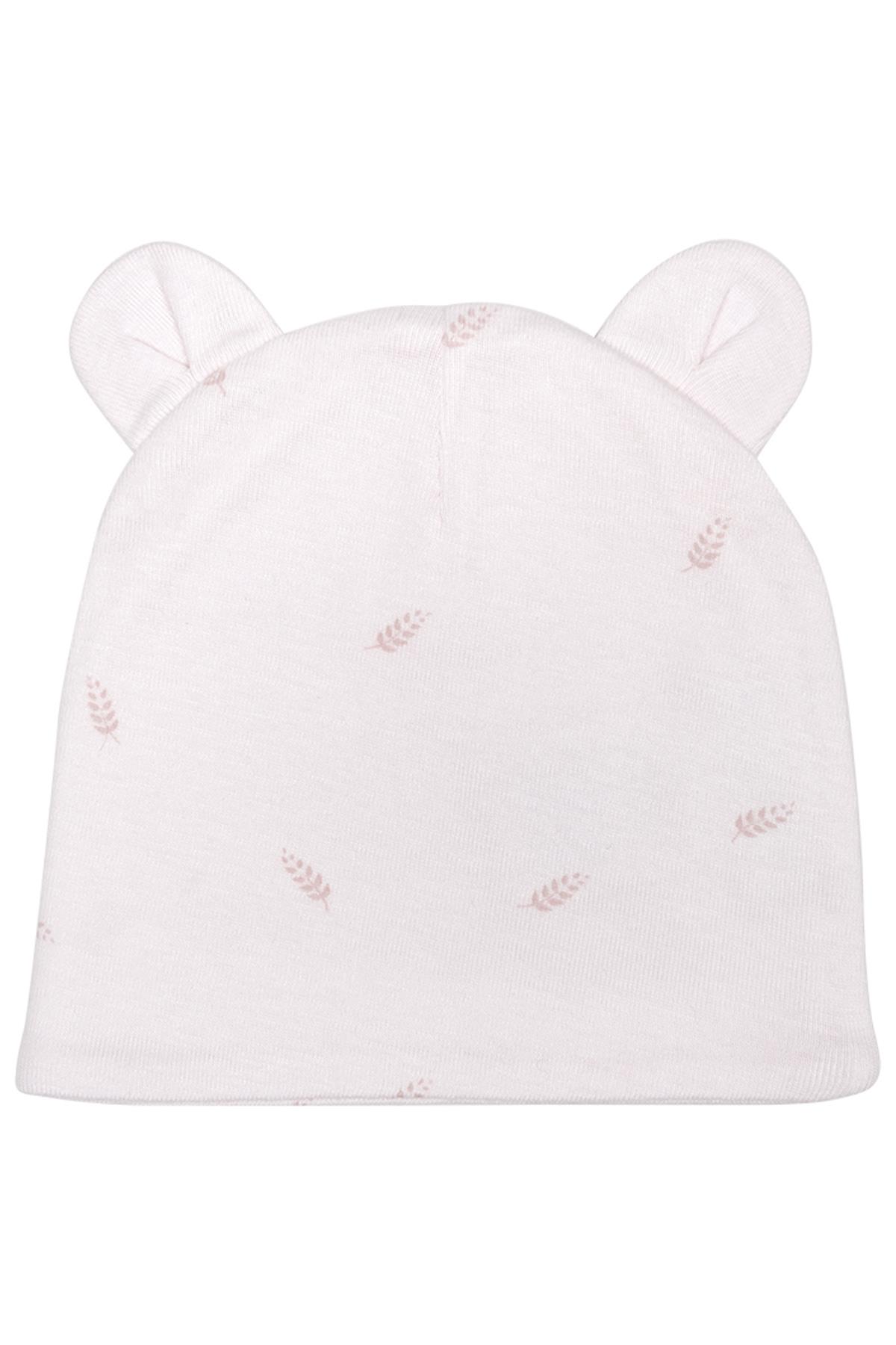 KOALAV - BAŞAK DESENLİ BEBEK ŞAPKA Pembe
