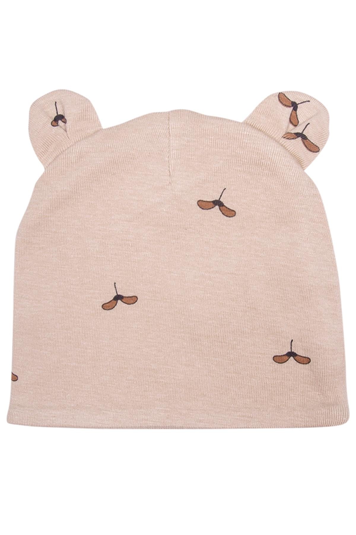 KOALAV - SEEDFLY DESENLİ BEBEK ŞAPKA Latte