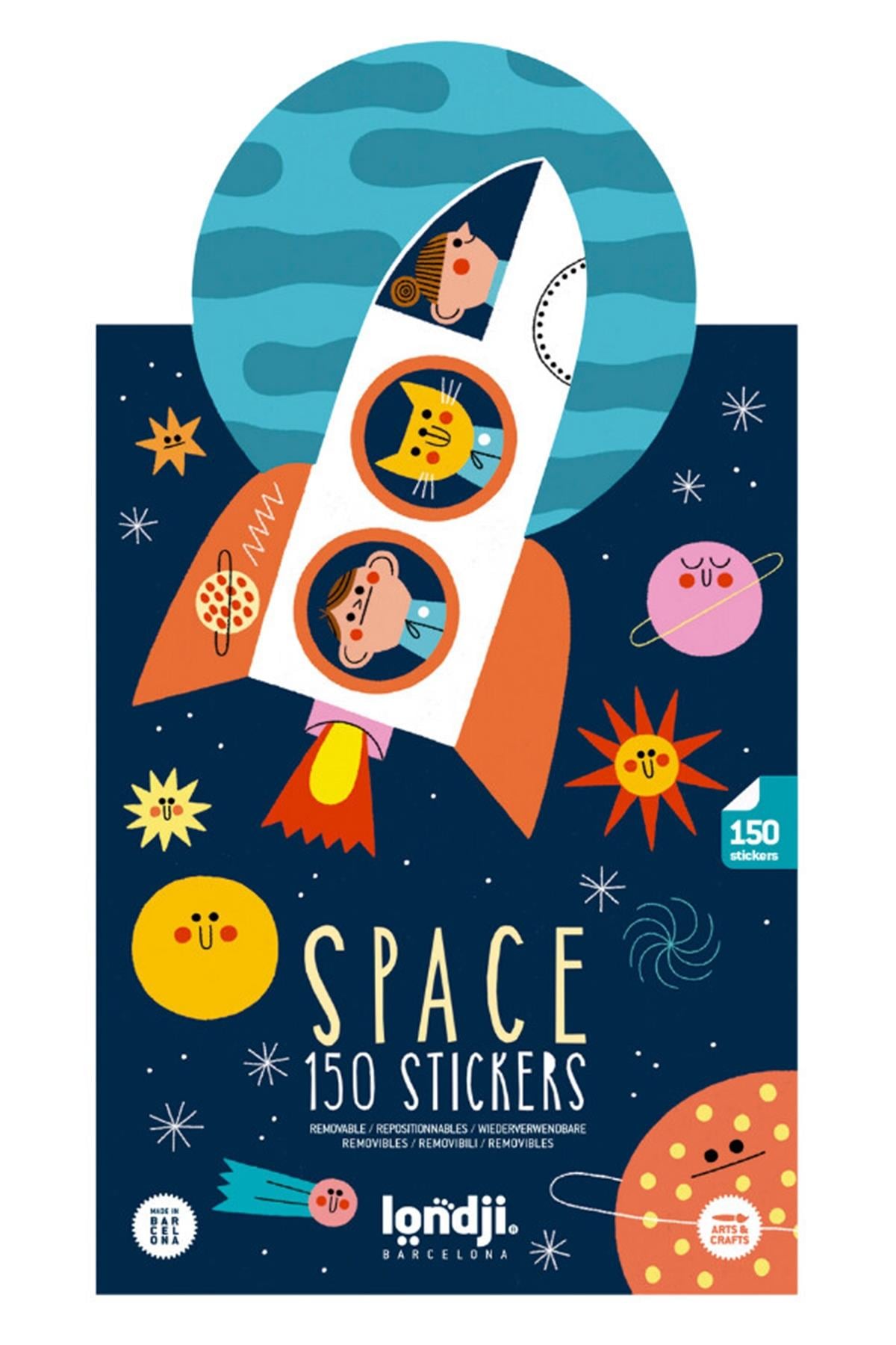 LONDJI  Lonji Activities - Stickers Space Çok Renkli