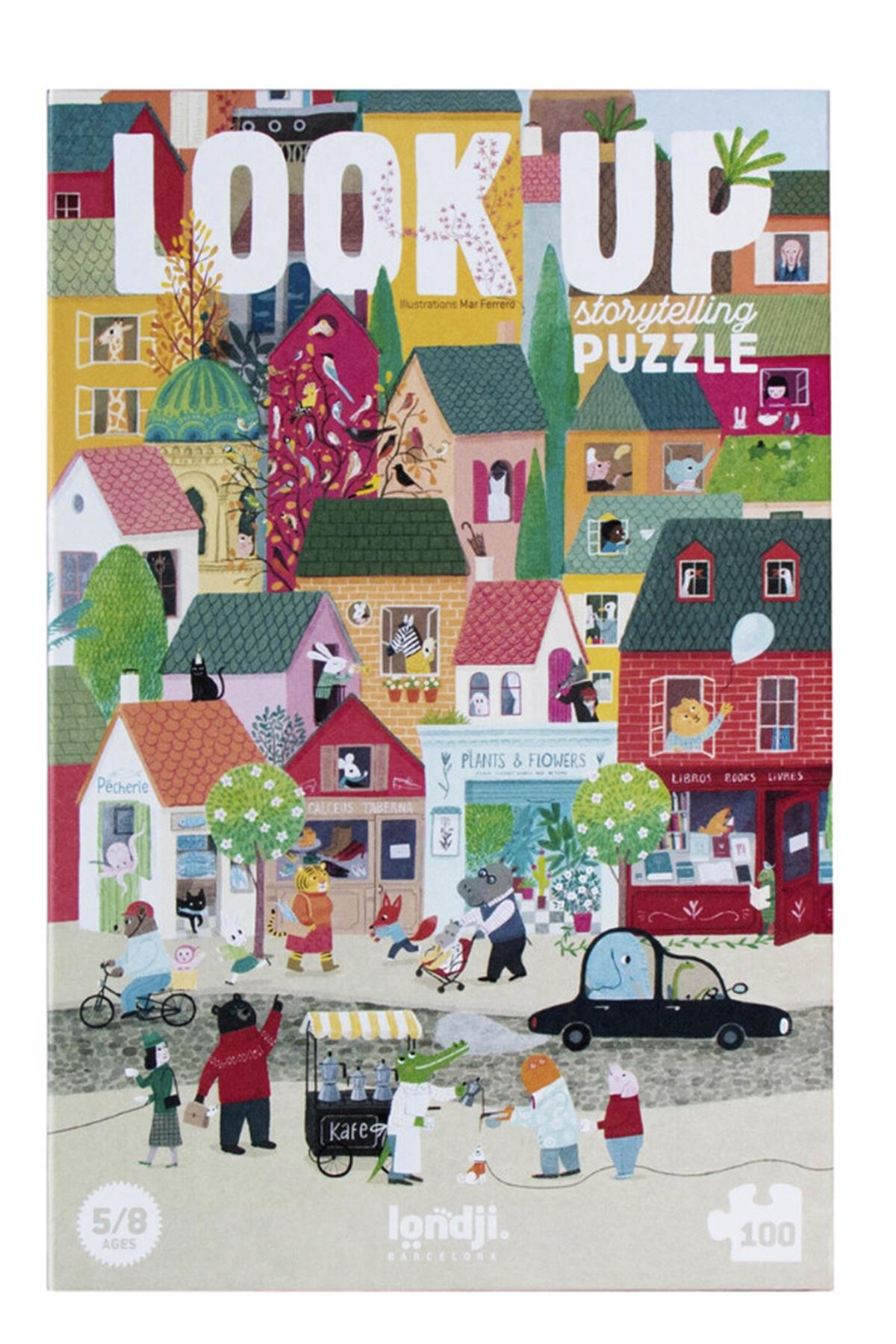 LONDJI  Lonji Puzzle -Look Up Çok Renkli