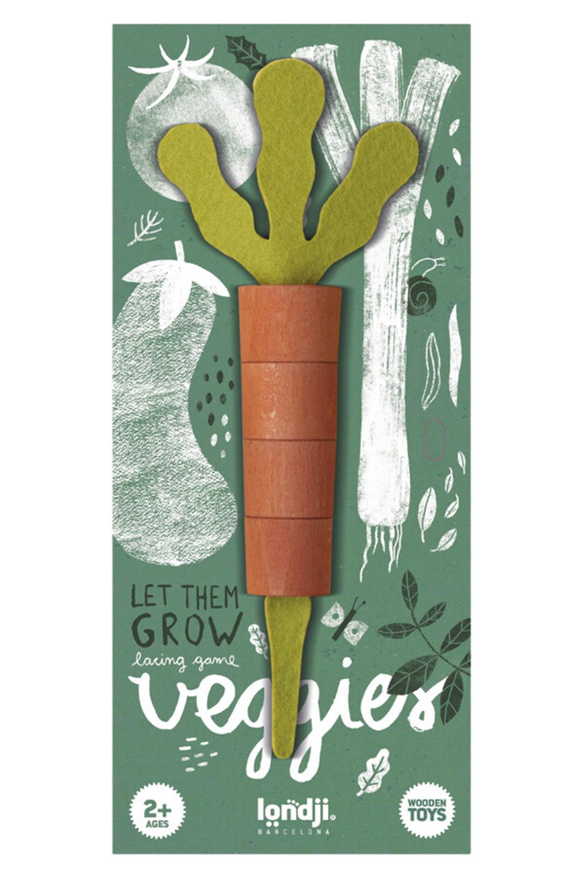 LONDJI Lonji Wooden Toys - Veggies Çok Renkli