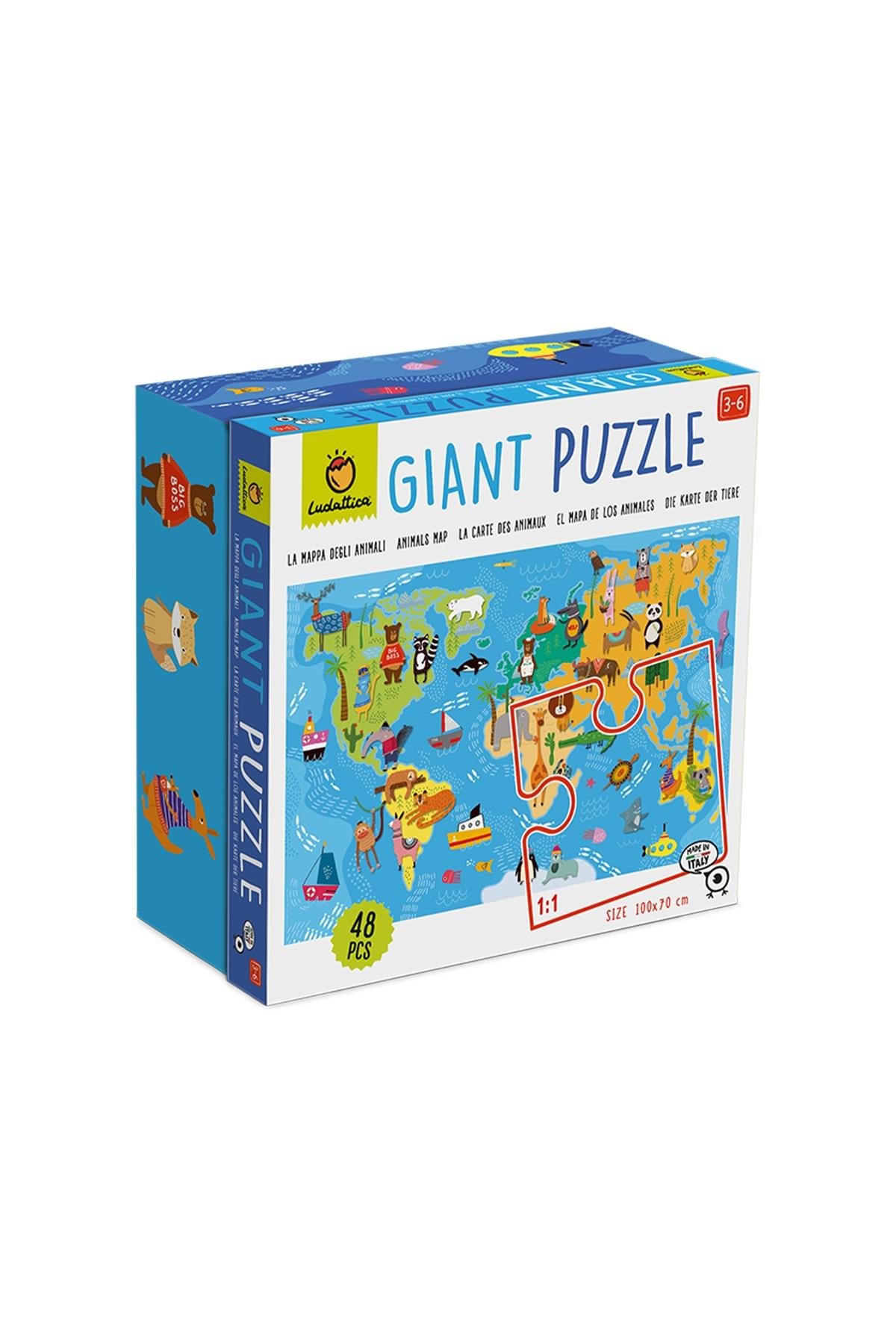 Ludattica /Animali Nel Mondo - Animals In The World - Giant Çok Renkli