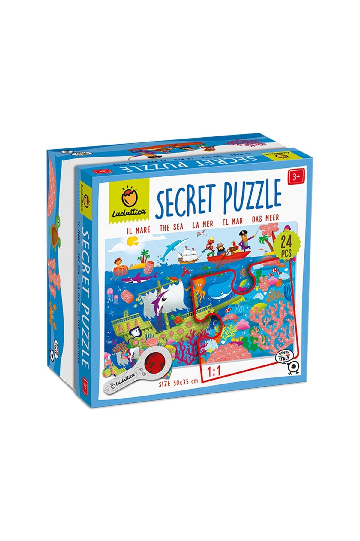 Ludattica /Il Mare - The Sea - Secret Puzzle Çok Renkli