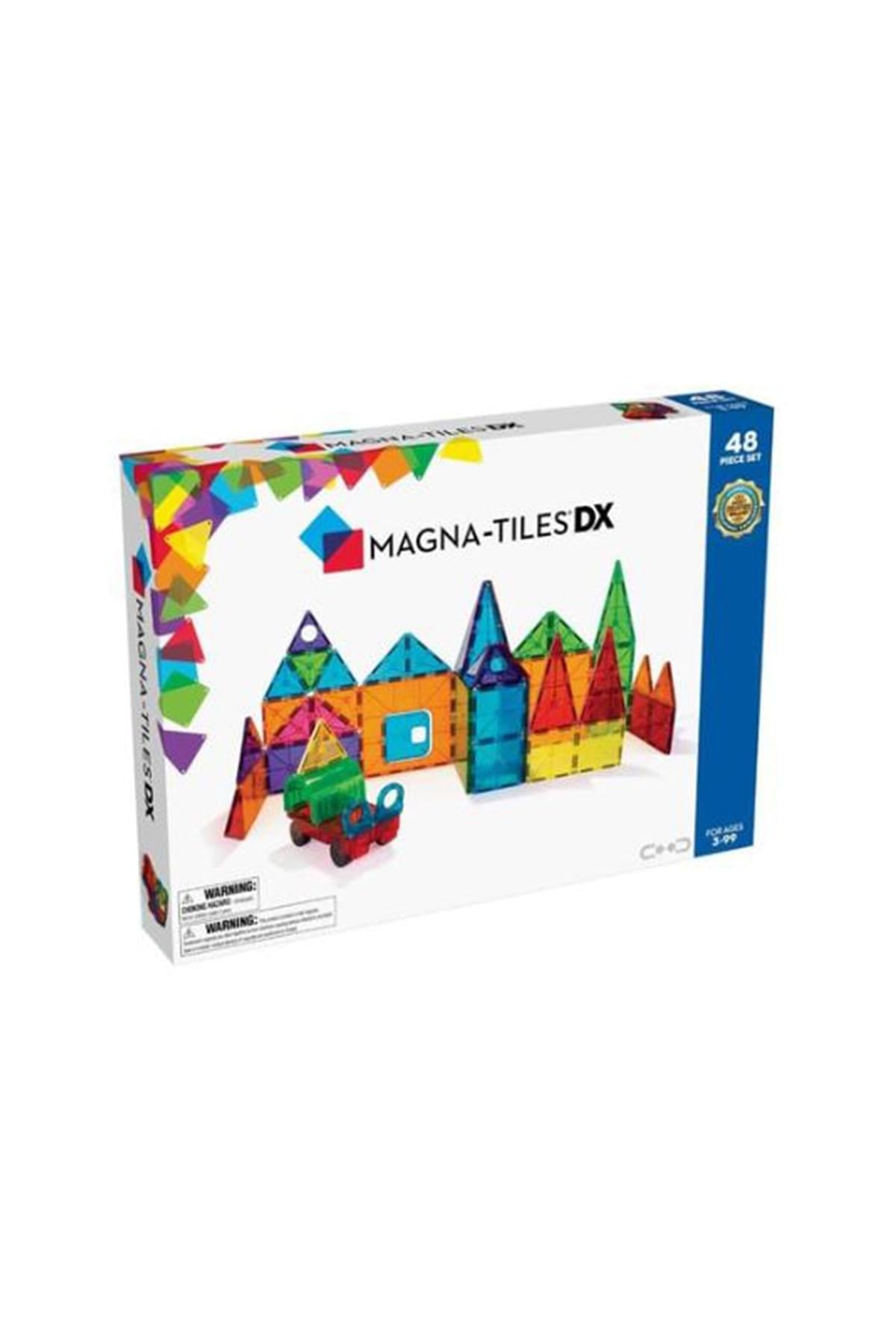 Magna-Tiles - Clear Color Set - 48 Parça Çok Renkli