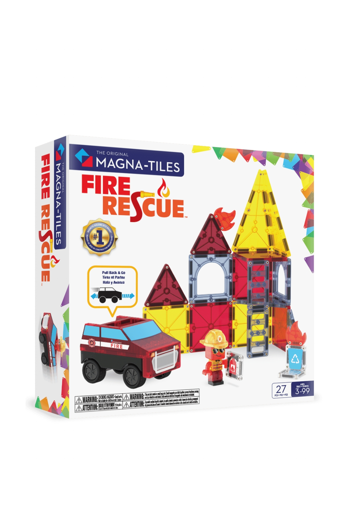 MAGNA-TILES® - Fire Rescue - 27 Parça Çok Renkli