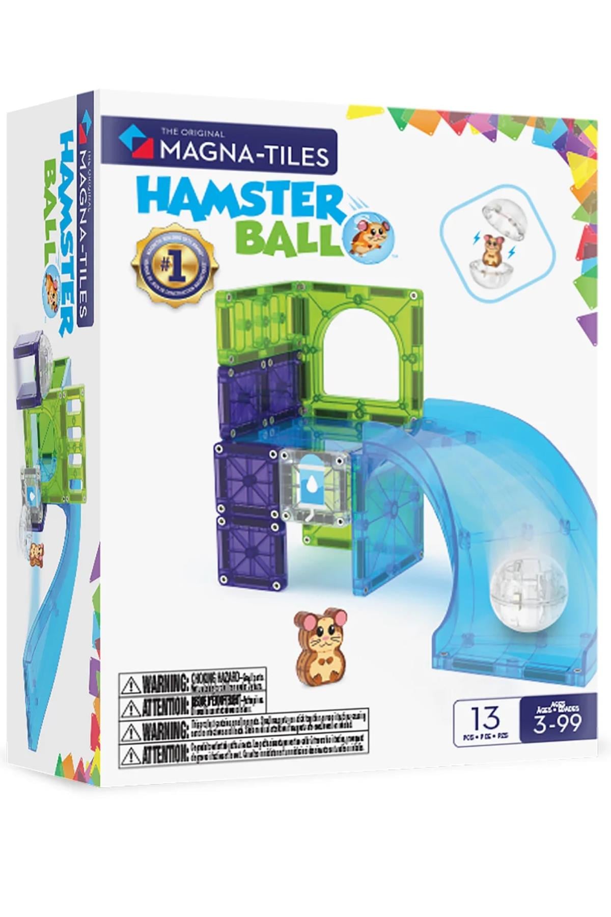 Magna Tiles - Hamster Ball Manyetik Bloklar 13 Parça Çok Renkli