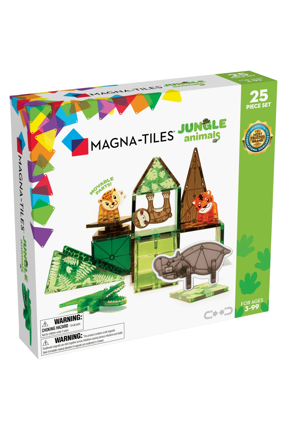 MagnaTiles - Orman - 25 Parça Çok Renkli