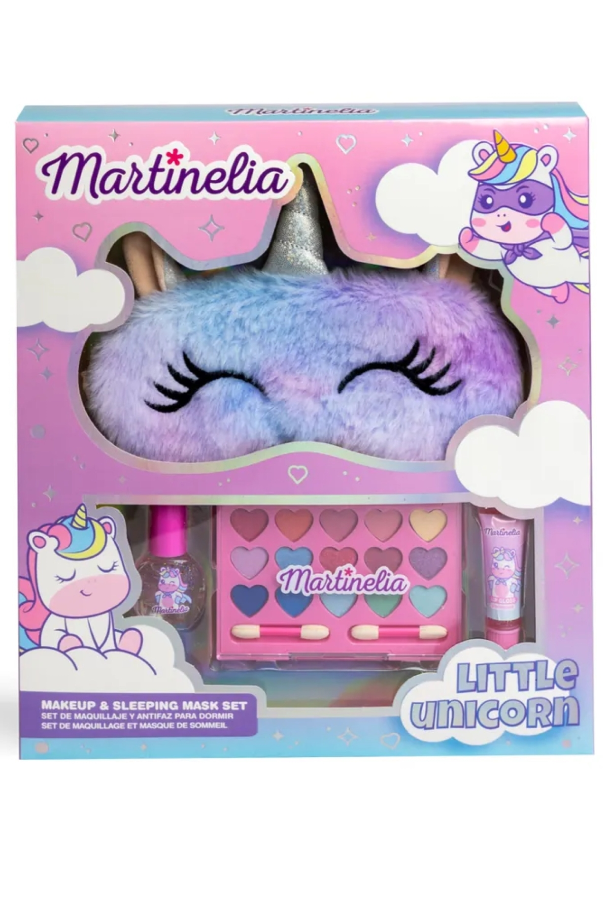 Martinelia Little Unicorn Kız Çocuk Makyaj Seti ve Uyku Bandı Çok Renkli