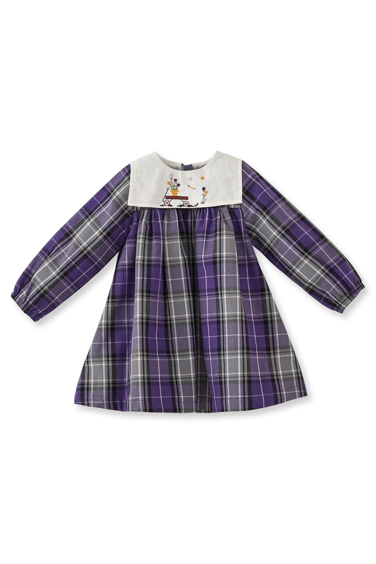 Maya Luca / Schottenkaro Dress (Purple) Çok Renkli