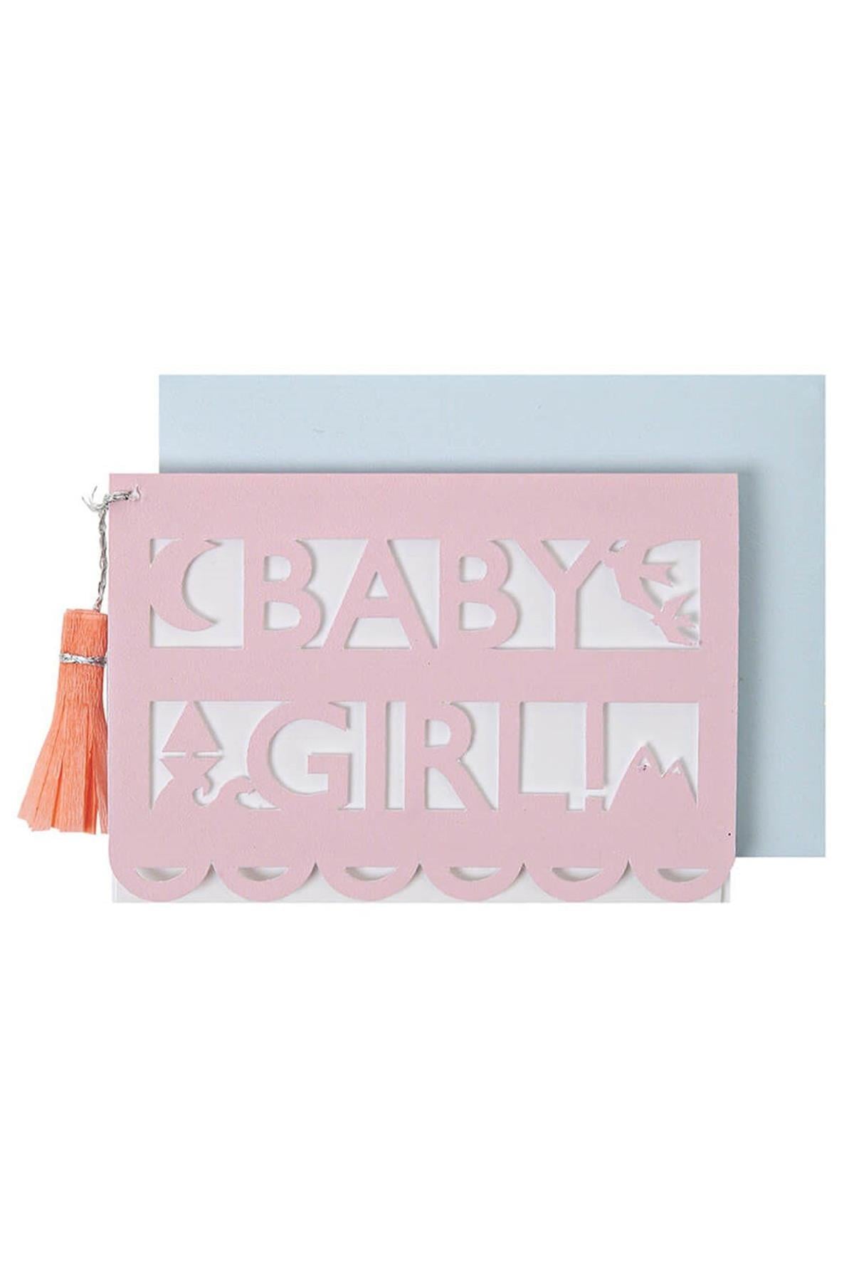 Meri Meri - Baby Girl! Not Kartı Çok Renkli