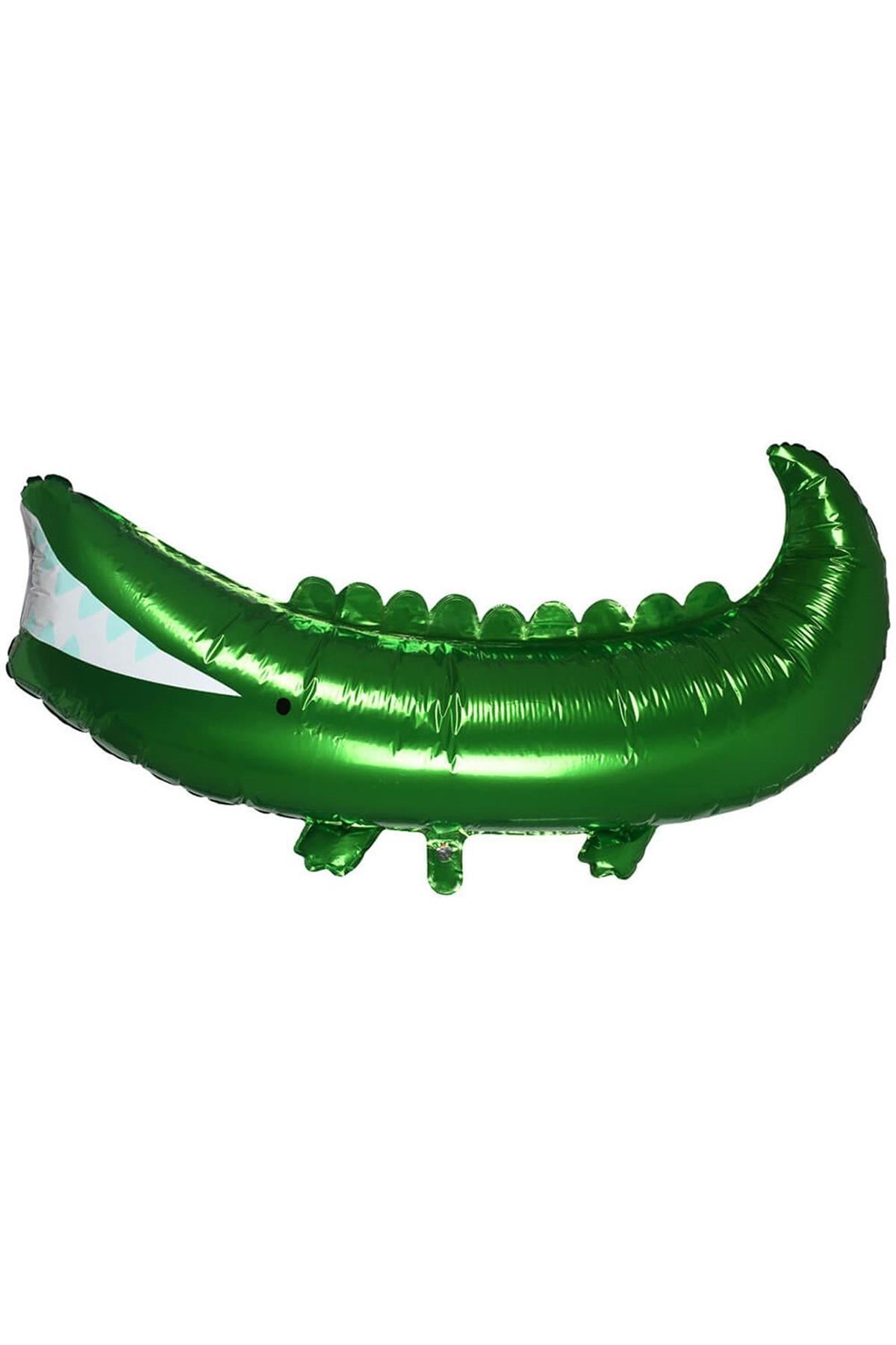 Meri Meri - Crocodile Foil Balloon - Timsah Folyo Balon Çok Renkli