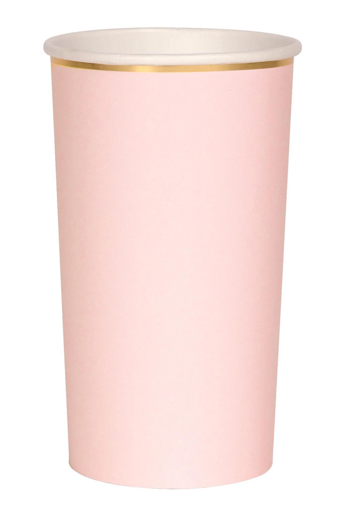 Meri Meri - Dusky Pink Cups - Toz Pembe Bardak - L Çok Renkli