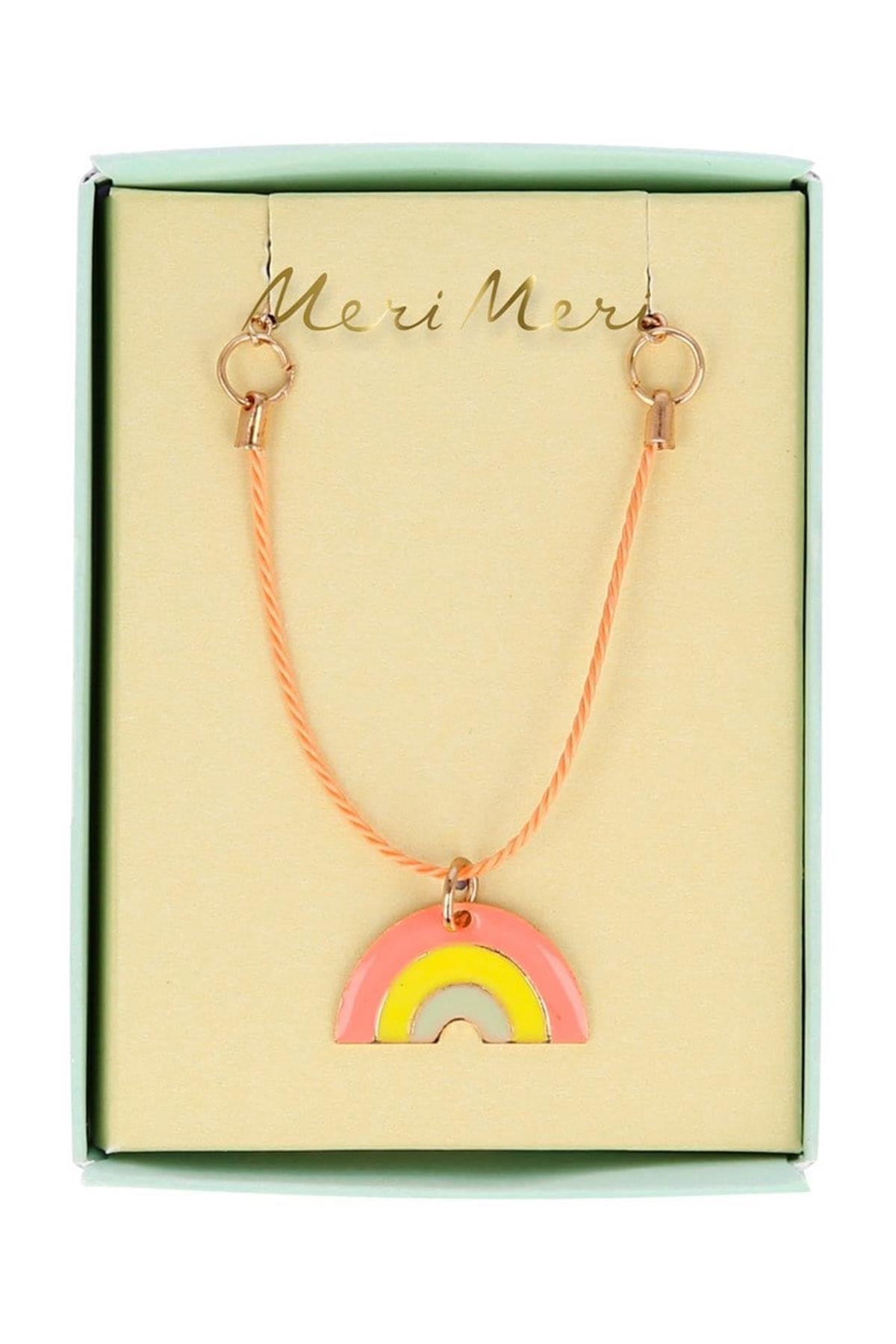 Meri Meri - Enamel Rainbow Necklace - Gökkuşağı Kolye Çok Renkli