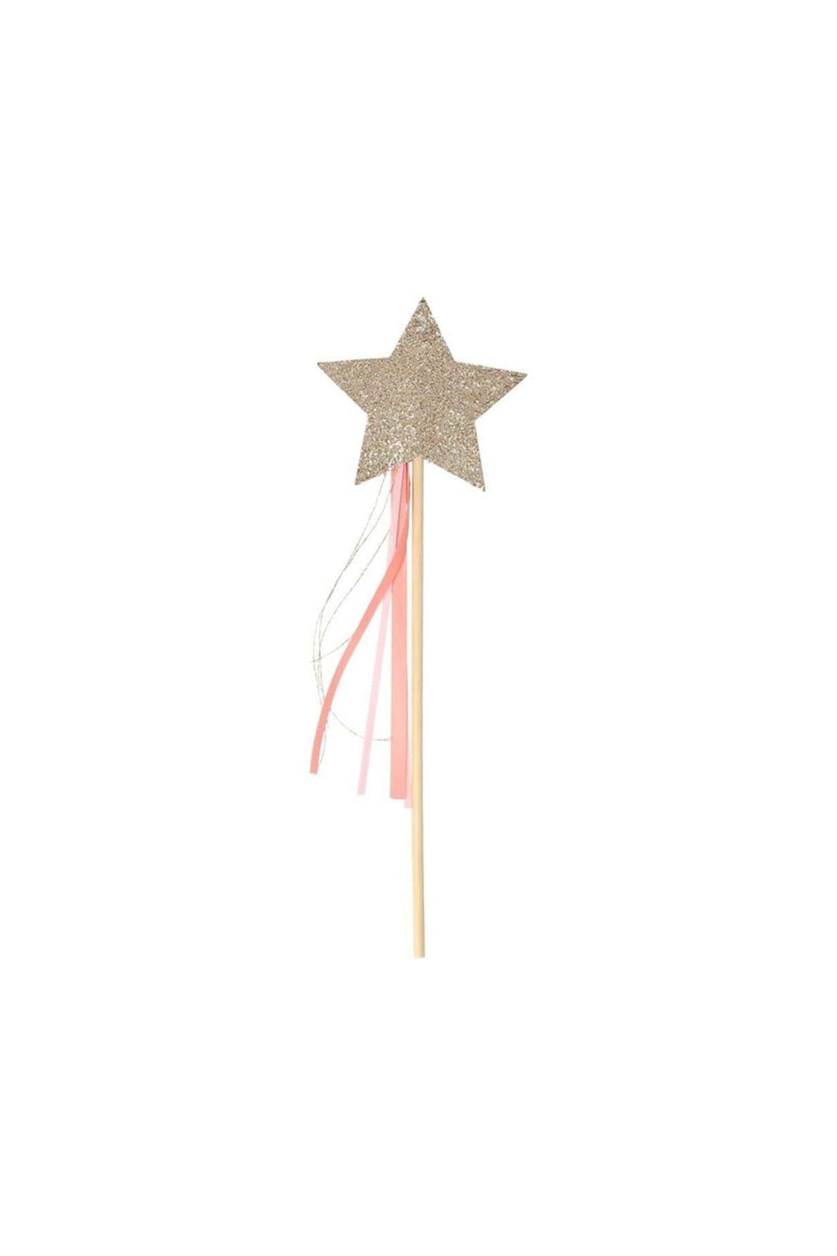 Meri Meri - Gold Glitter Wands - Altın Simli Sihirli Değnek Çok Renkli