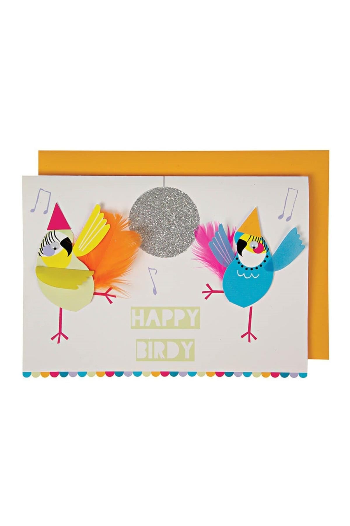 Meri Meri - Happy Birthday Tebrik Kartı Çok Renkli