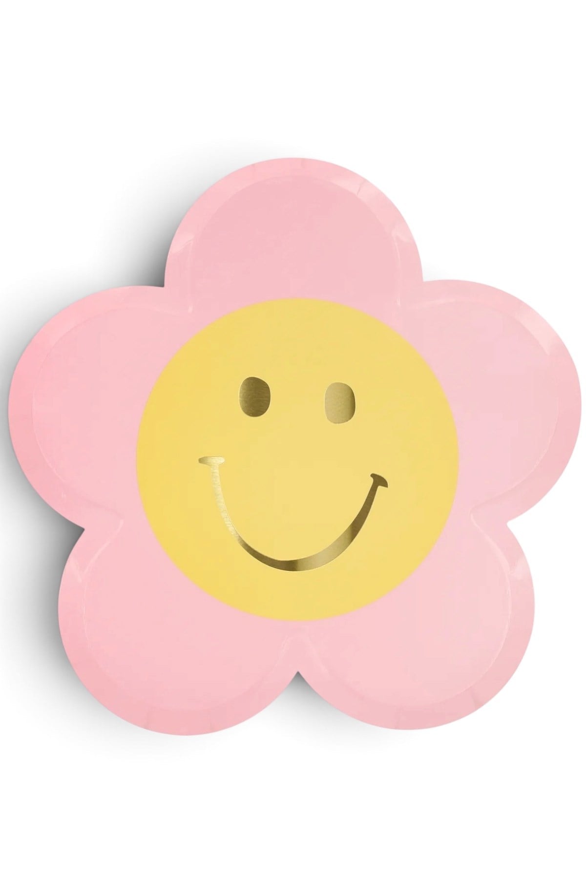 Meri Meri - Happy Face Flower Plates - Mutlu Yüz Çiçek Tabaklar (x8) Çok Renkli