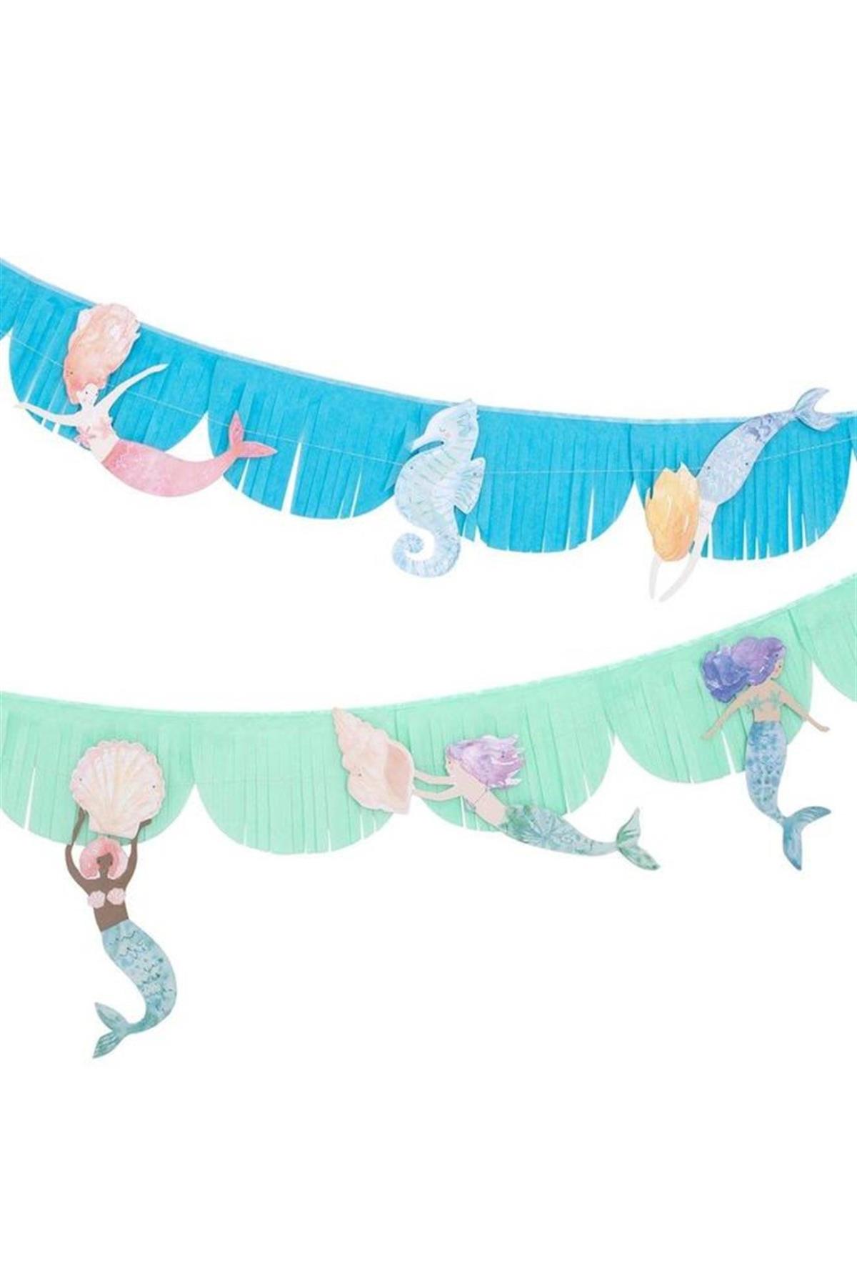 Meri Meri - Mermaid Garland - Deniz Kızı Asılan Süs Çok Renkli