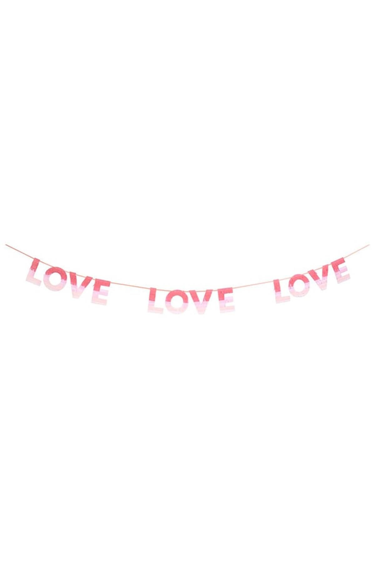 Meri Meri - Ombre Love Garland - Aşk Asılan Süs Çok Renkli