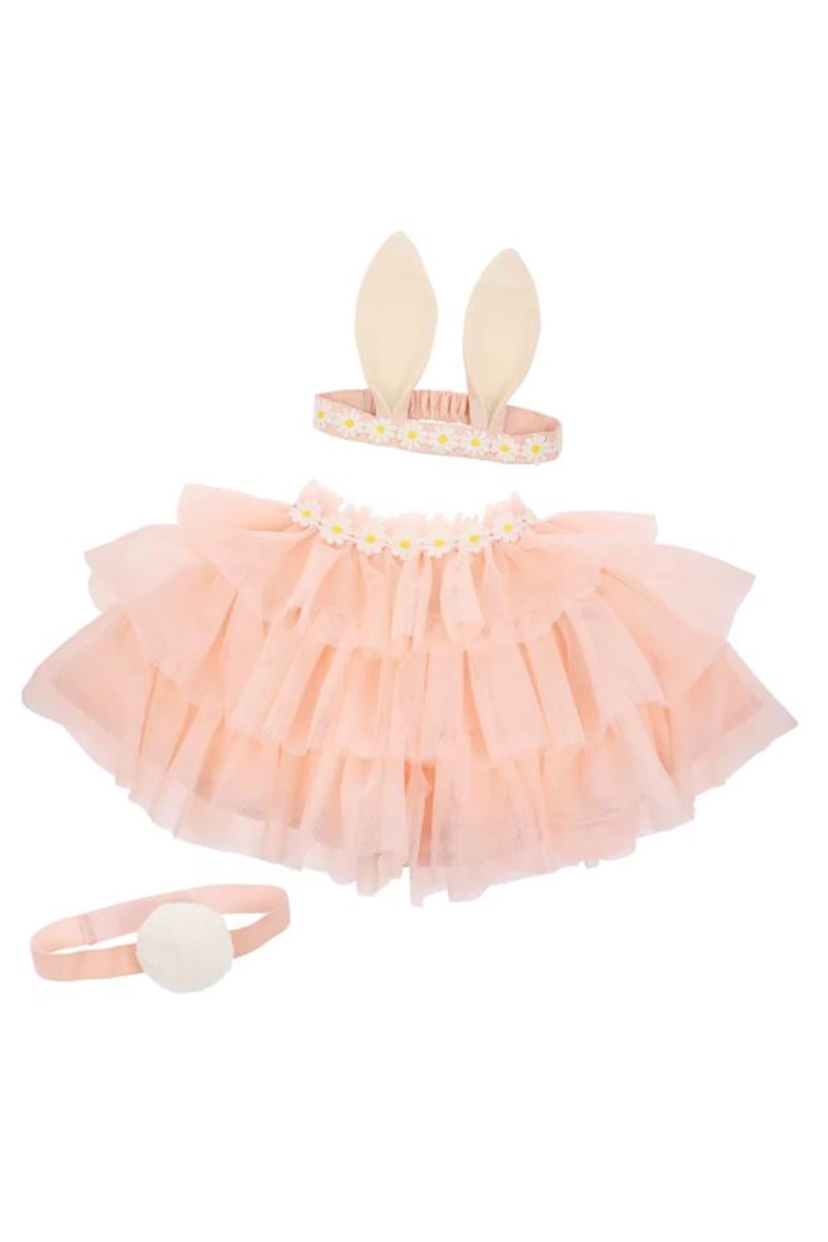 Meri Meri - Peach Tulle Bunny Costume - Tül Tavşan Kostüm Çok Renkli