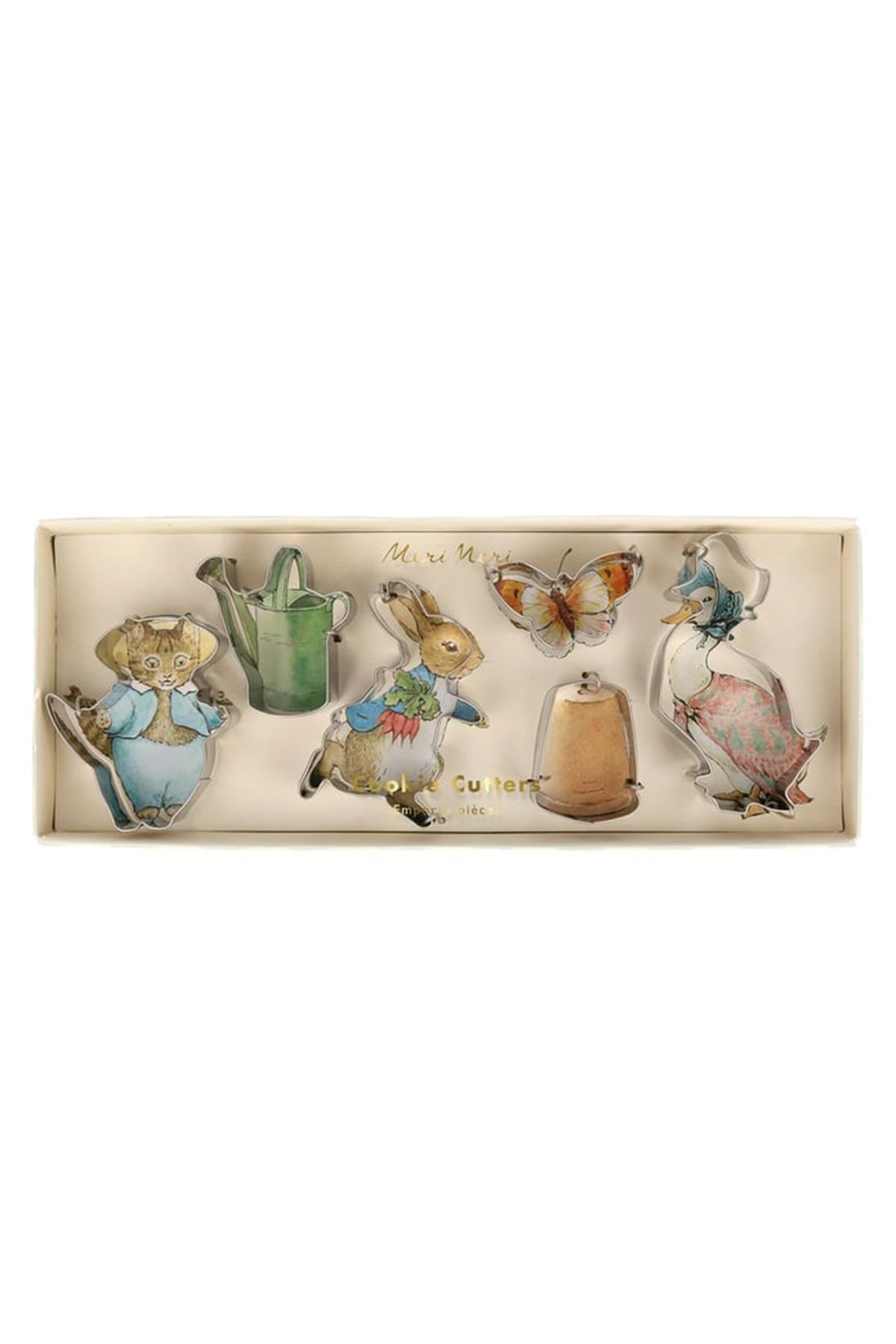 Meri Meri - Peter Rabbit & Friends Cookie Cutters - Peter Rabbit & Friends Kurabiye Kalıbı Çok Renkli