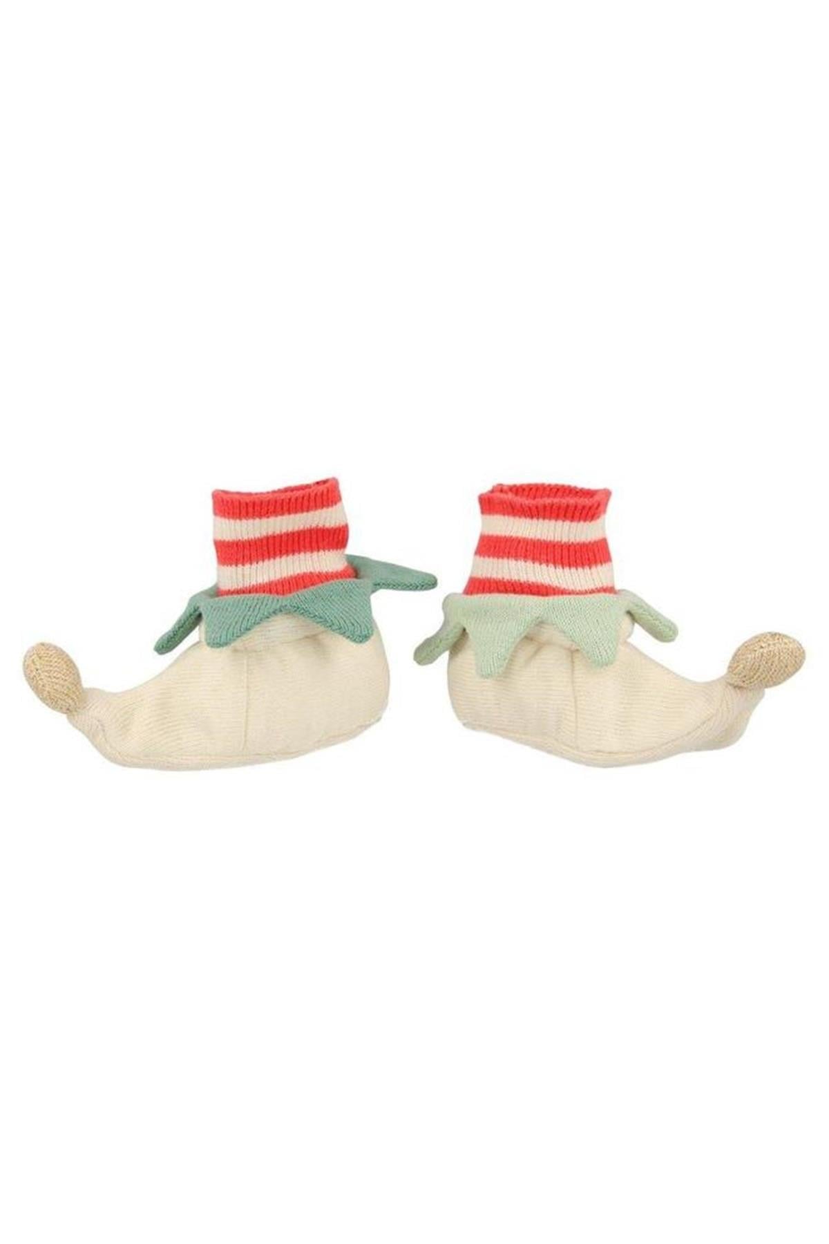 Meri Meri - Red Elf Booties - Elf Bebek Patiği Çok Renkli
