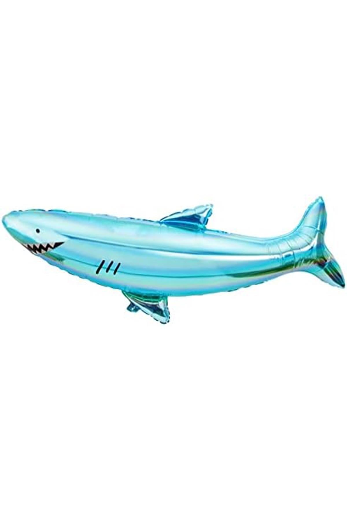 Meri Meri - Shark Foil Balloon - Köpekbalığı Folyo Balon Çok Renkli