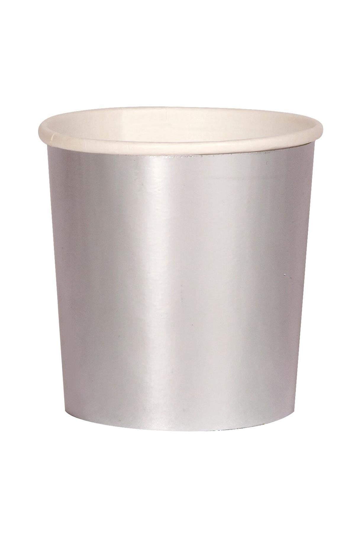 Meri Meri - Silver Cups - Gümüş Bardak - S Çok Renkli