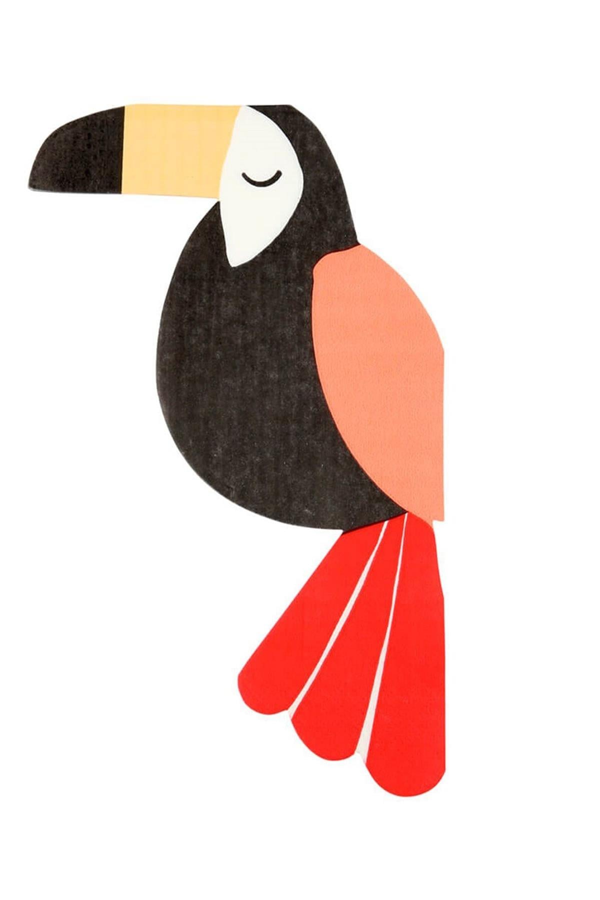 Meri Meri - Toucan Napkins - Tukan Peçete - L Çok Renkli