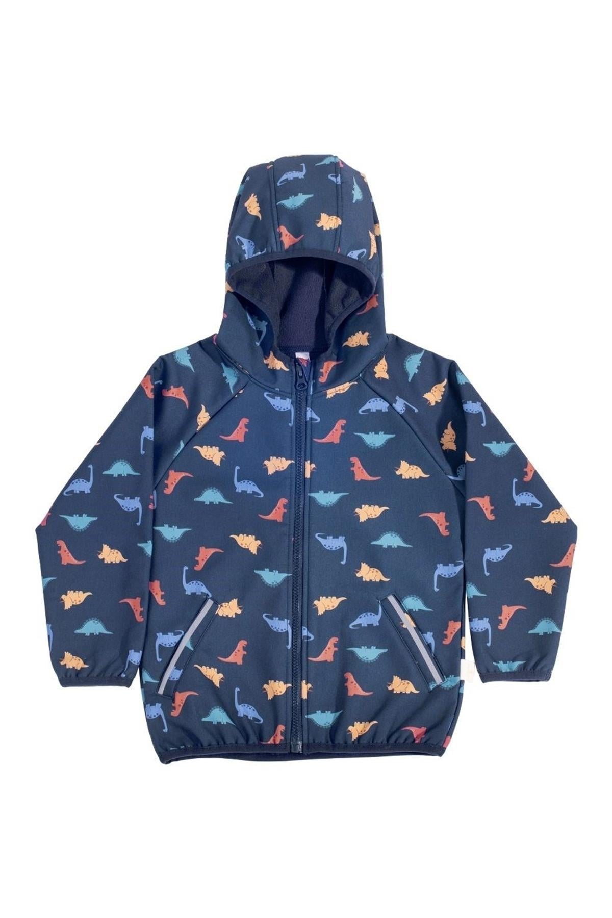 Miela Kids / Su Tutmaz Softshell Desenli Ceket Dinoland
